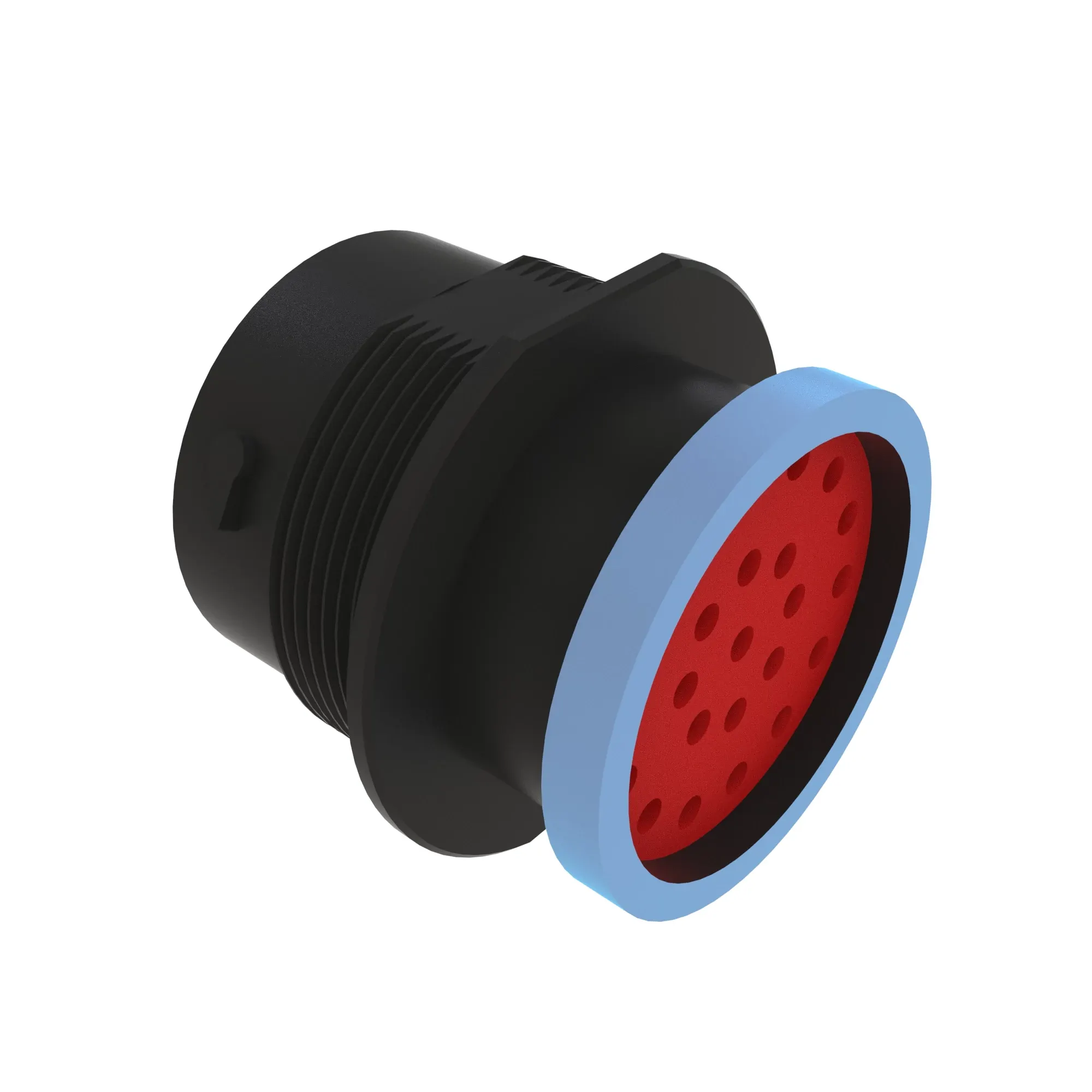 CONN DEUTSCH HDP20 23W FS BLK PLSTC