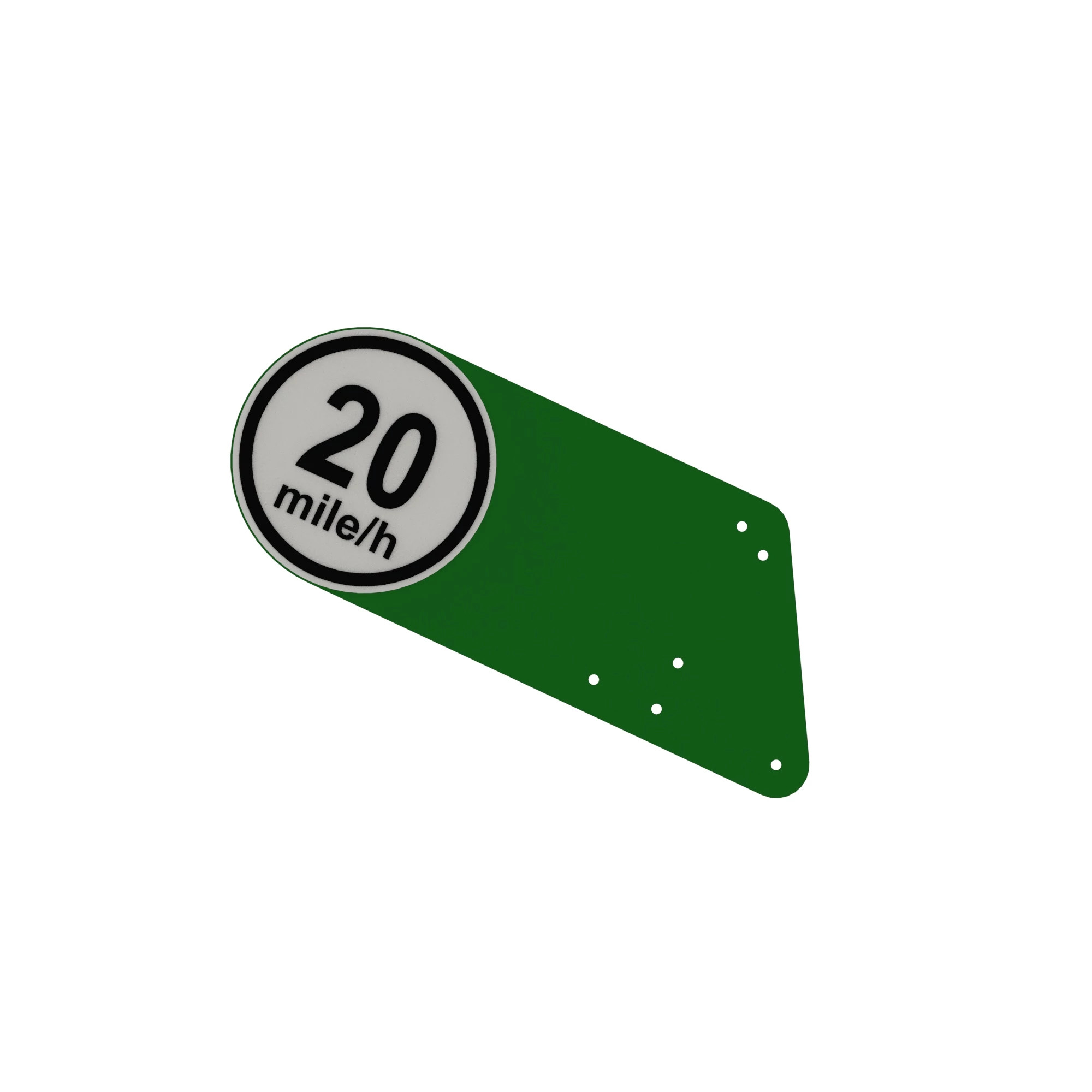 John Deere Slow Moving Vehicle Emblem - AKK43225