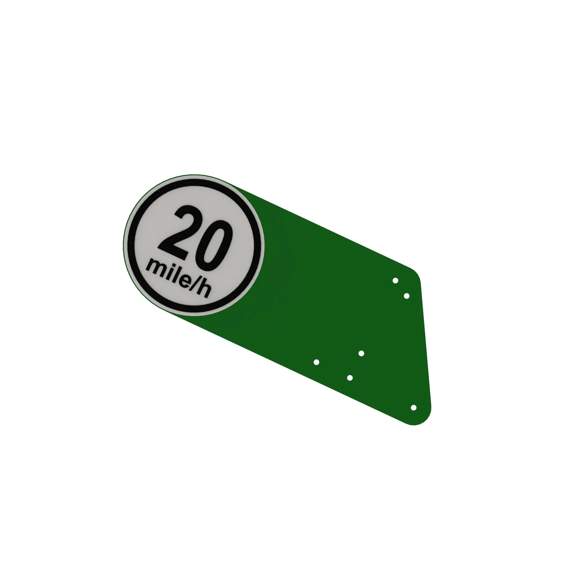 John Deere Slow Moving Vehicle Emblem - AKK43225