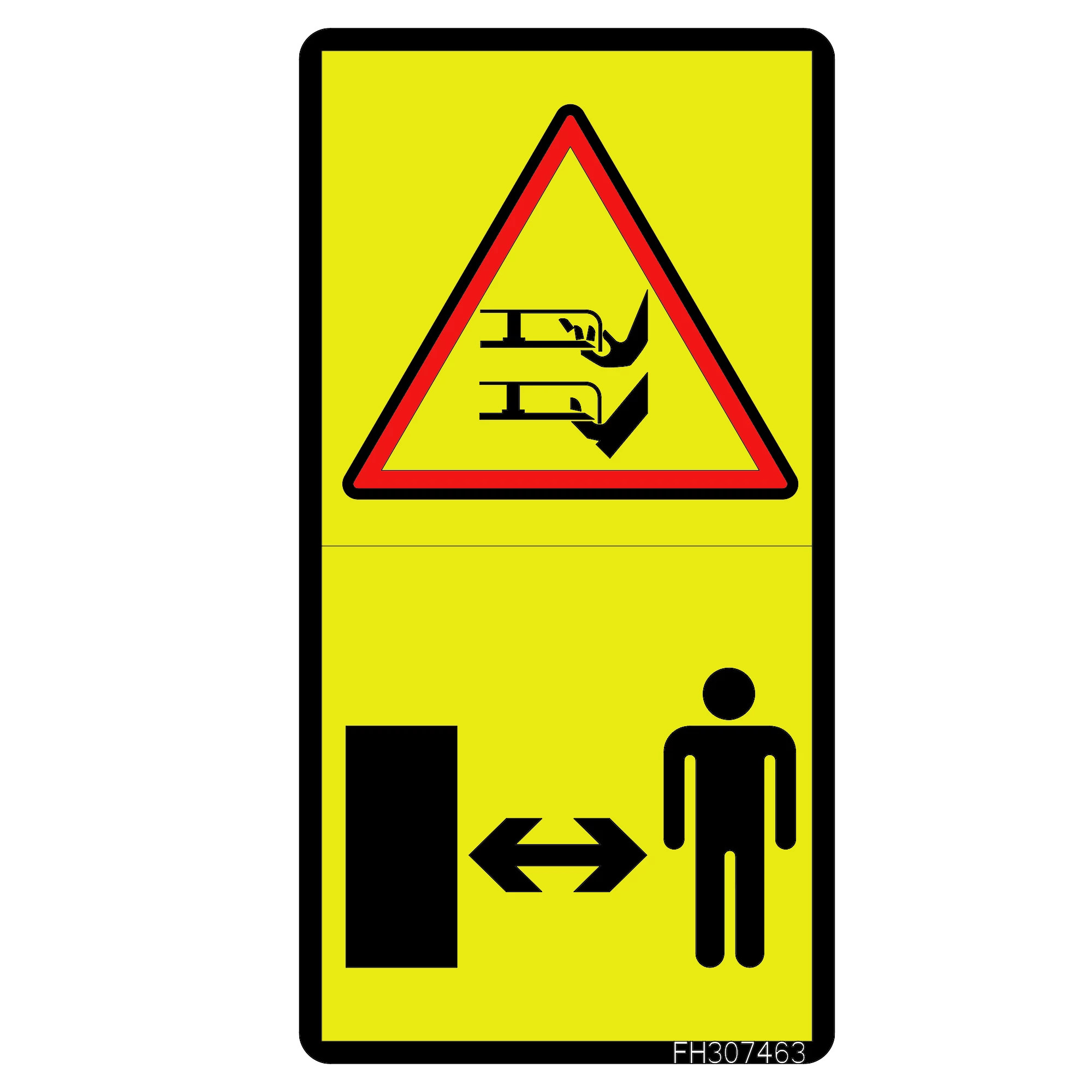 John Deere Text Free Warning Decal - FH307463