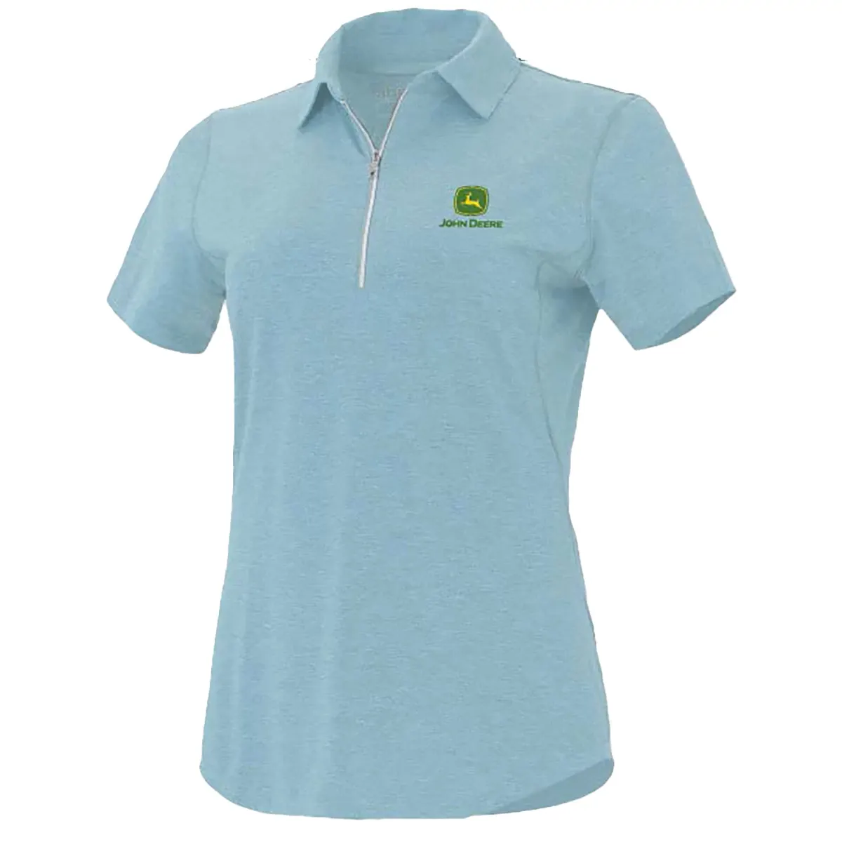 "Light Blue Quarter Zip Polo"