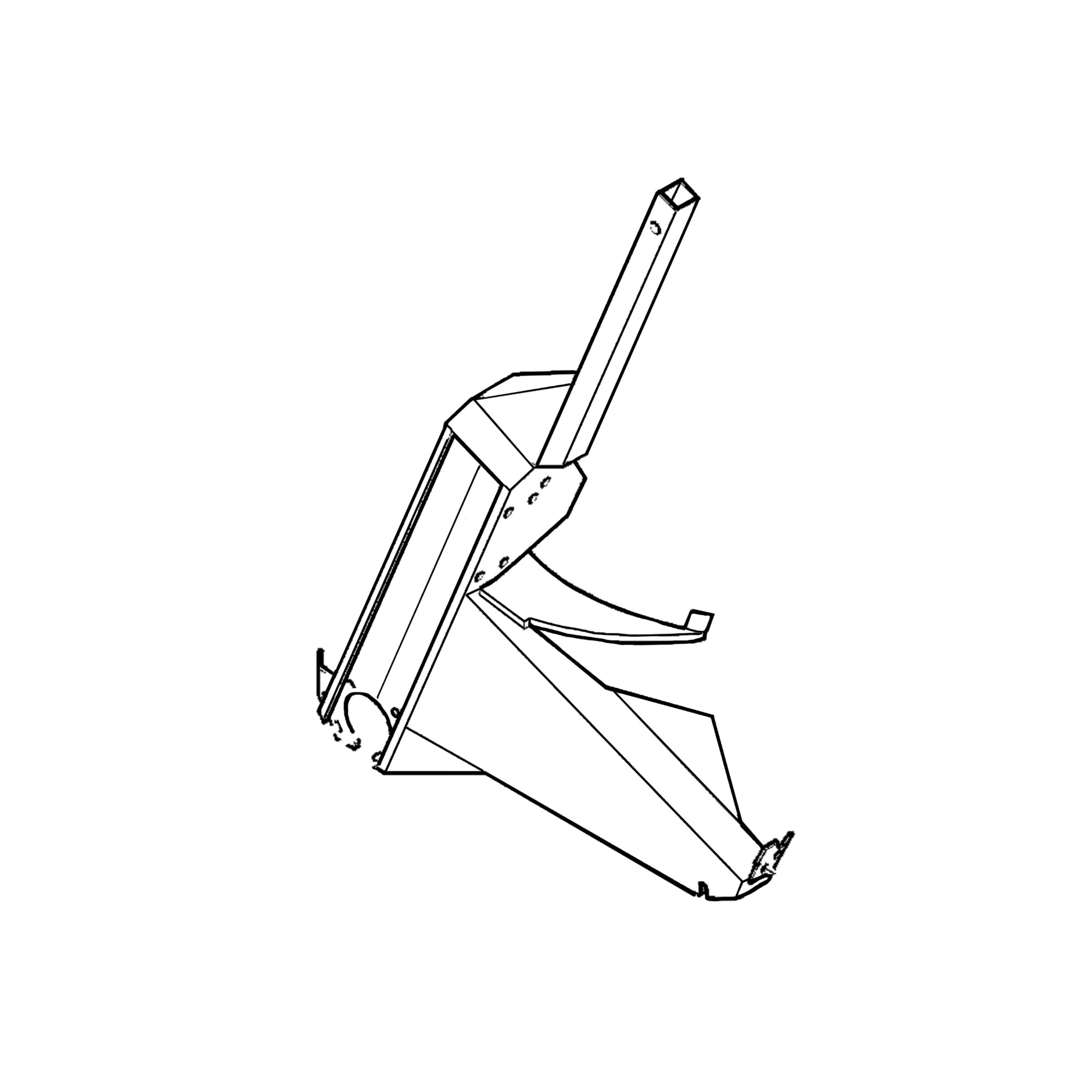 John Deere Stalk Lifter Support, Right Side - LCA91416
