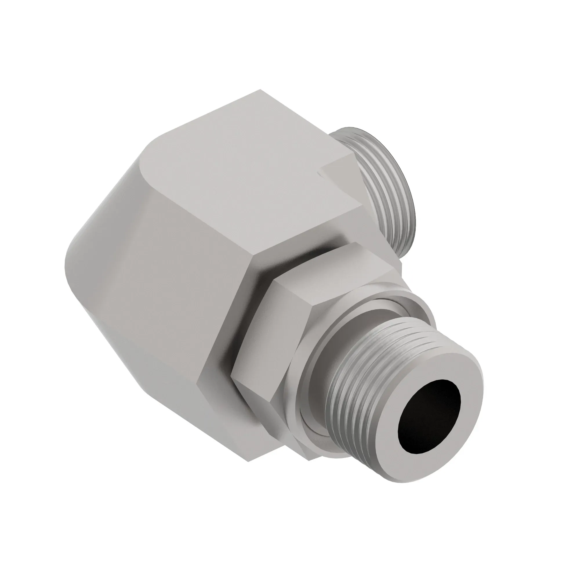 ELBOW FITTING, ADJ, ORFS TO M22 ISO