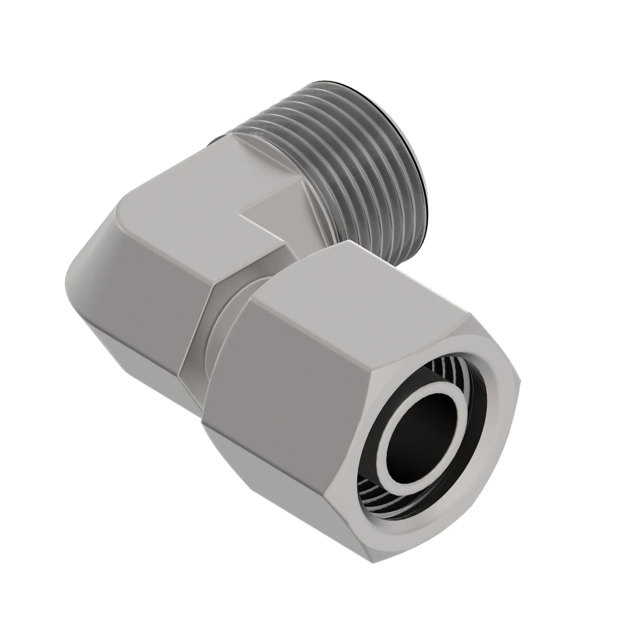 John Deere 24° D-Cone Swivel 90° Elbow Fitting - AXE59266