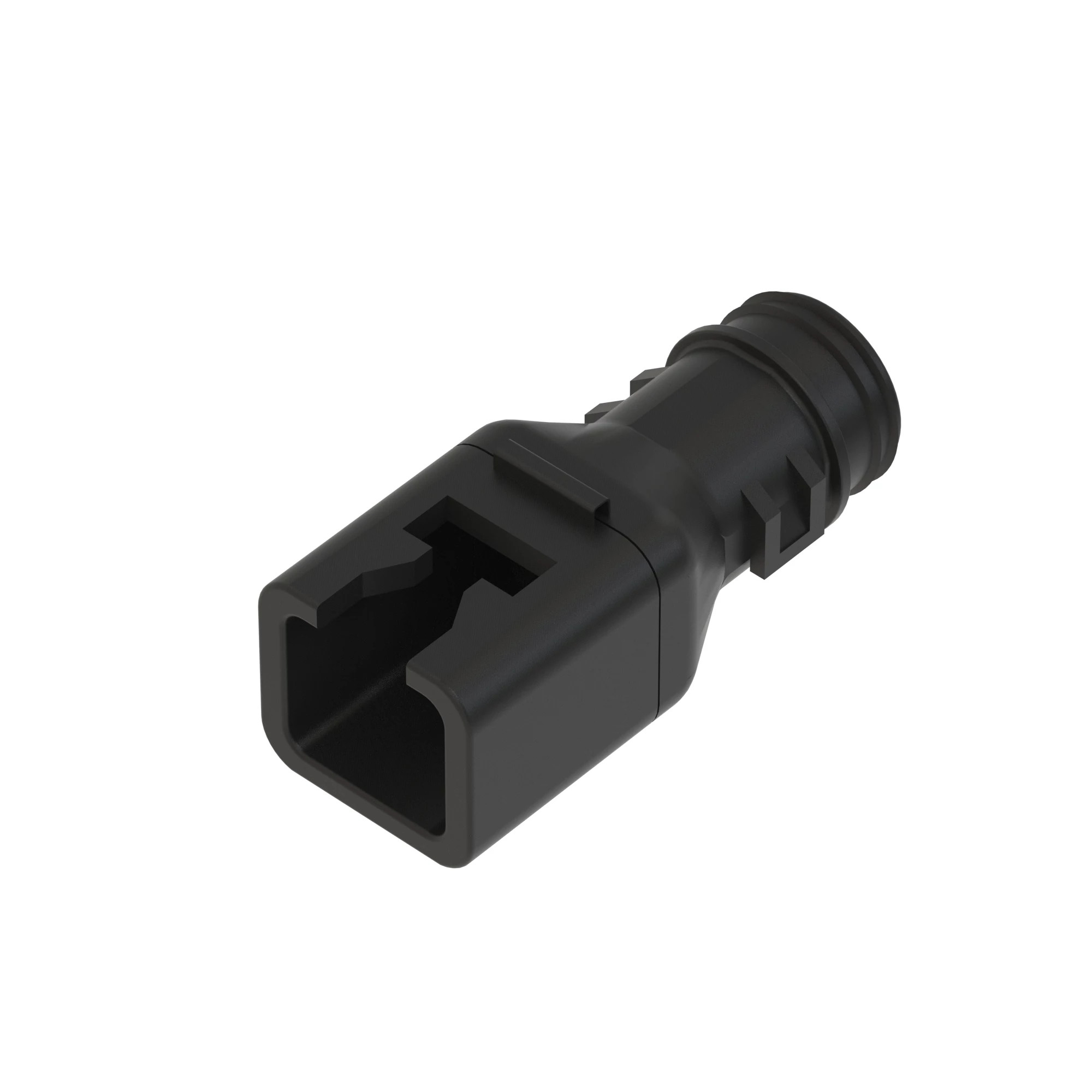 ACCY DEUTSCH DT BACKSHELL BLK PLSTC