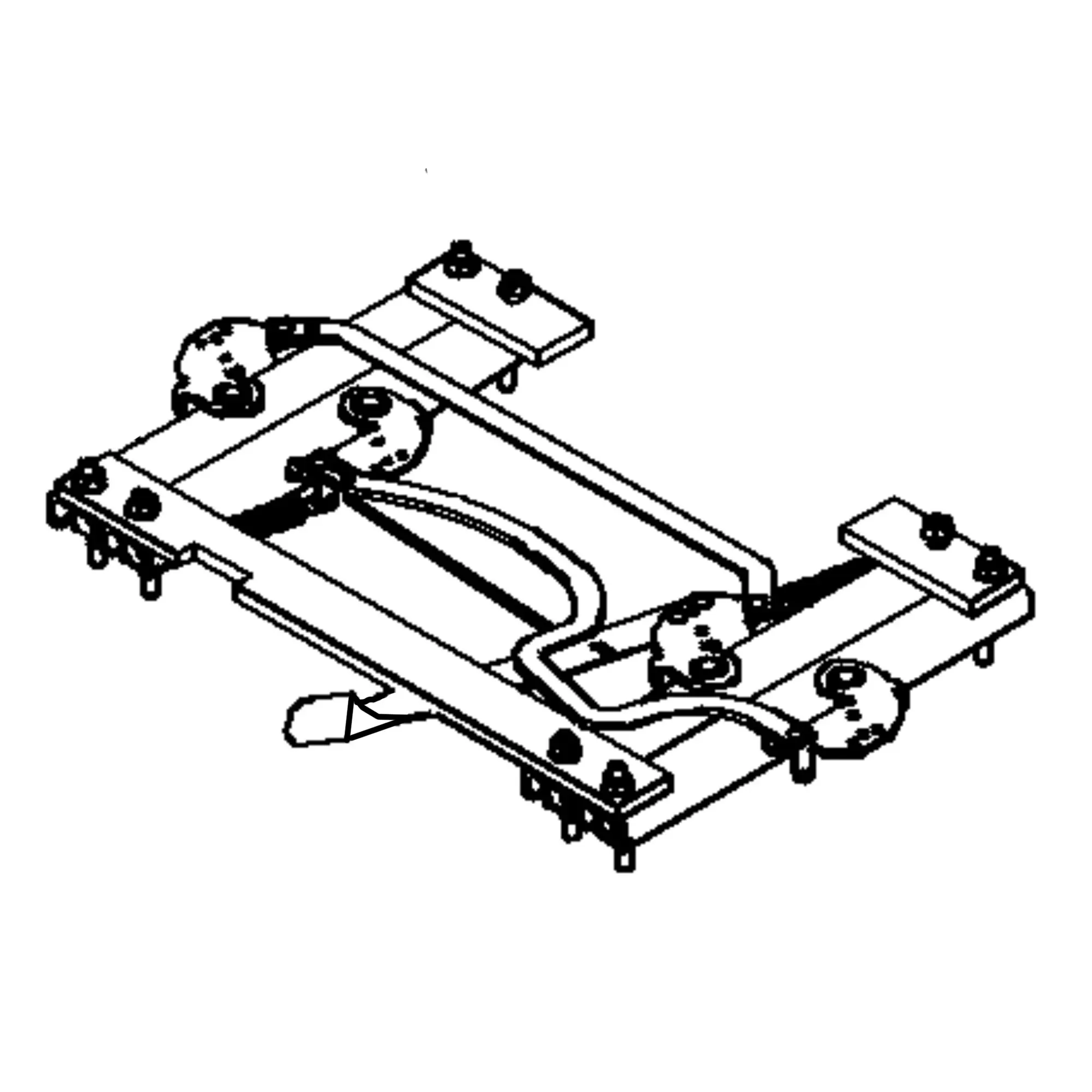 John Deere Seat Slide Track Kit - F434642