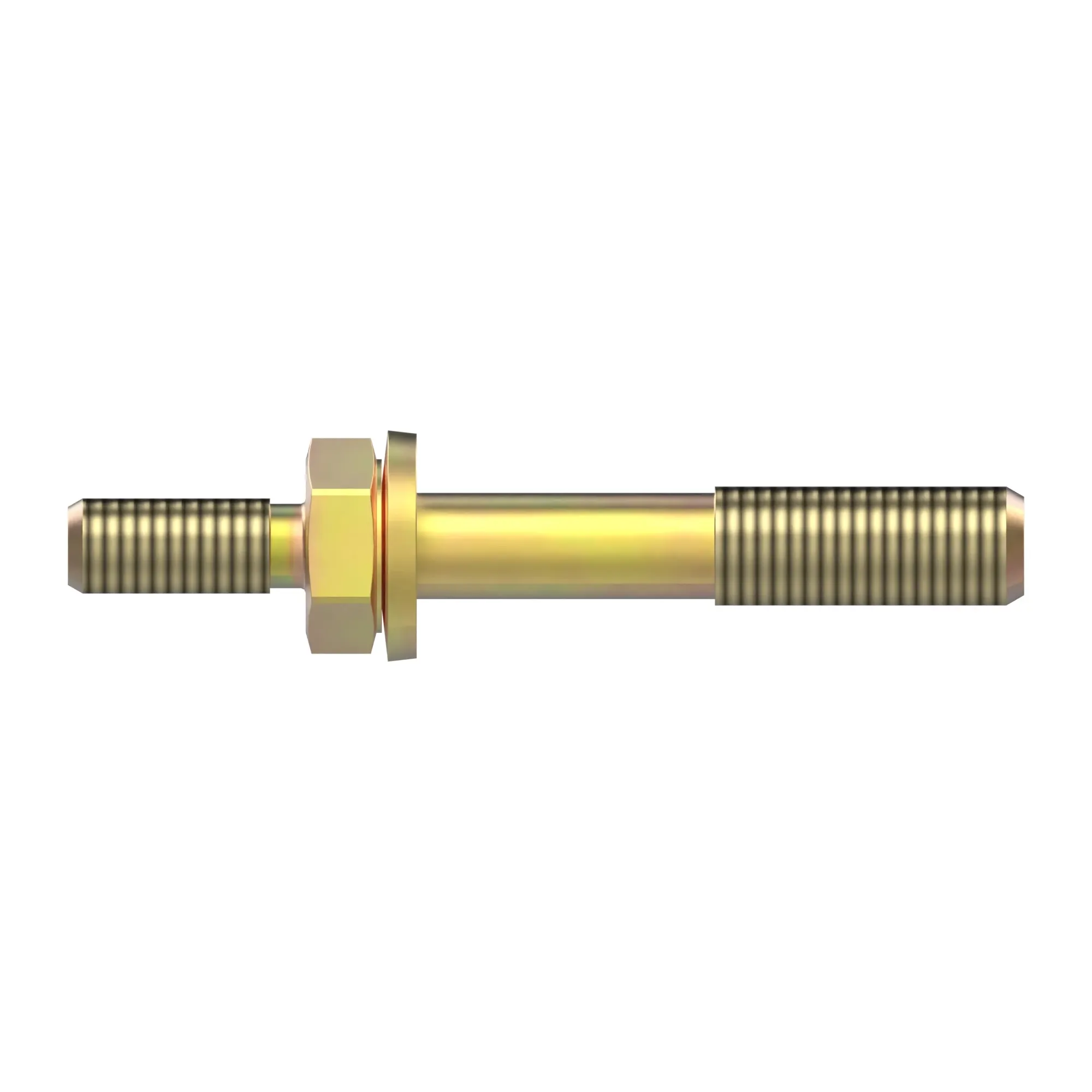 STUD, DOUBLE ENDED, HEX WITH WASHER