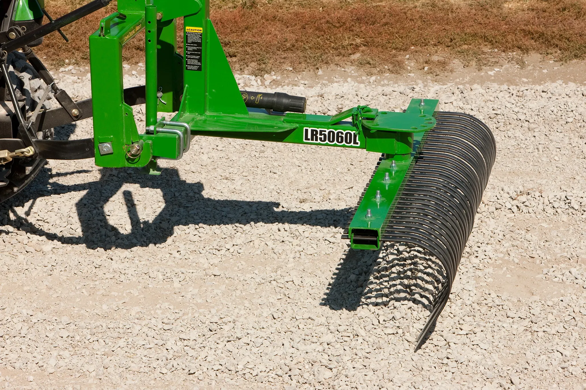 LR5060L Landscape Rake on gravel