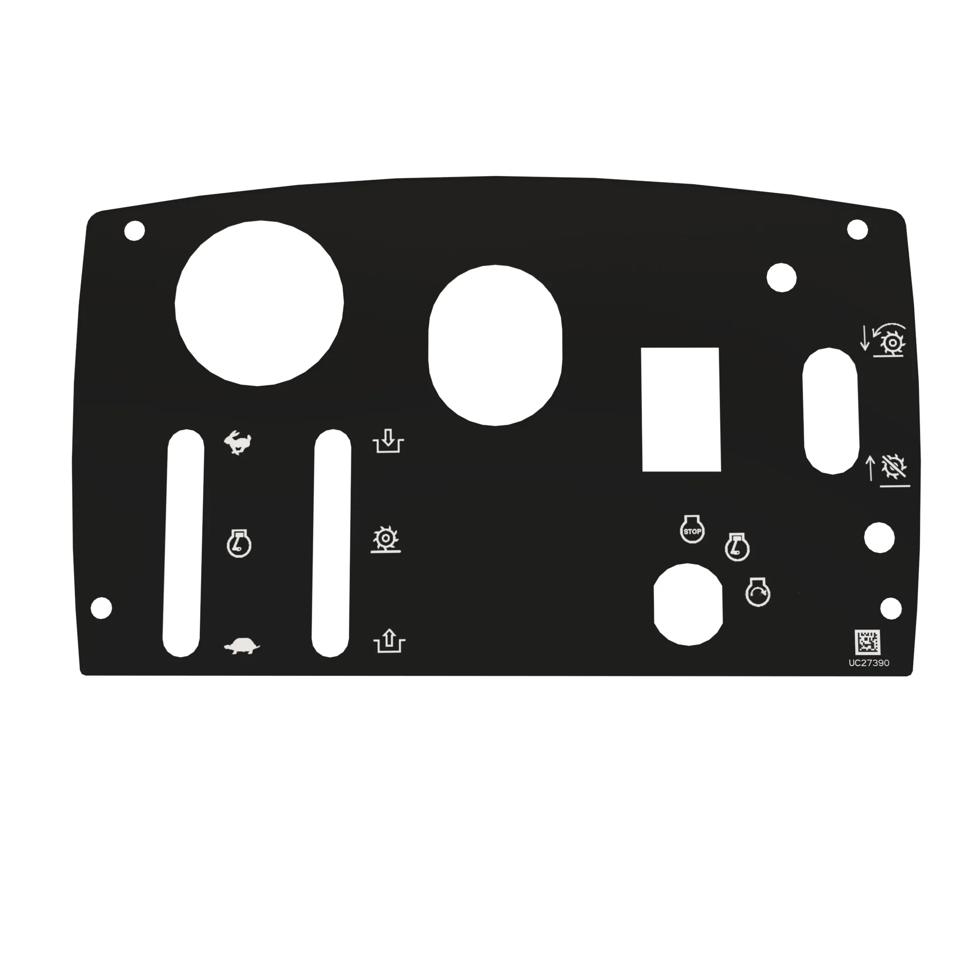 John Deere 2653B Instrument Panel Label - UC27390