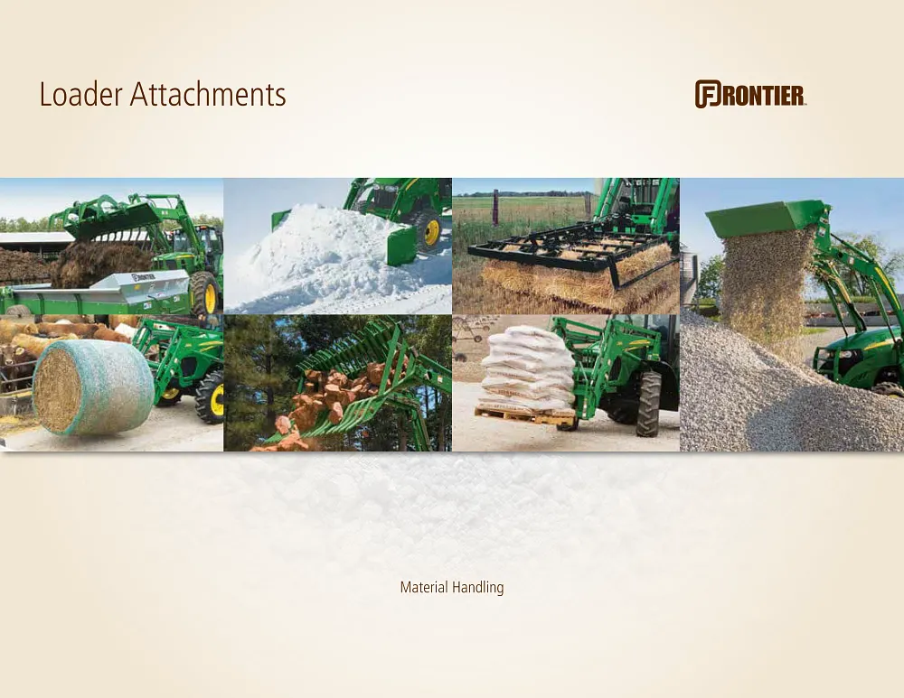 Frontier Loader Attachments Brochure cover