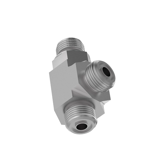 John Deere Adjustable Stud Run Tee Fitting - 38H5165