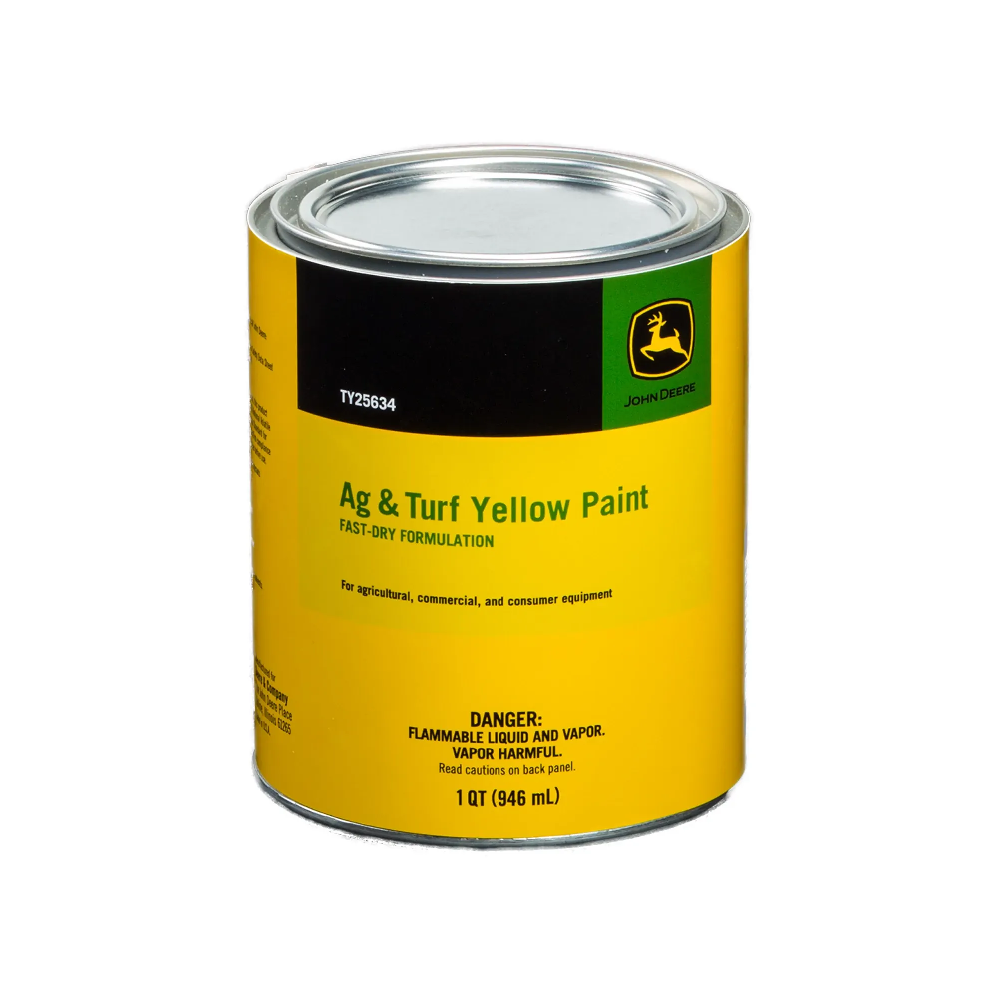 John Deere Ag and Turf Yellow Paint, 946 ml (1 Quart) Fast Dry - TY25634