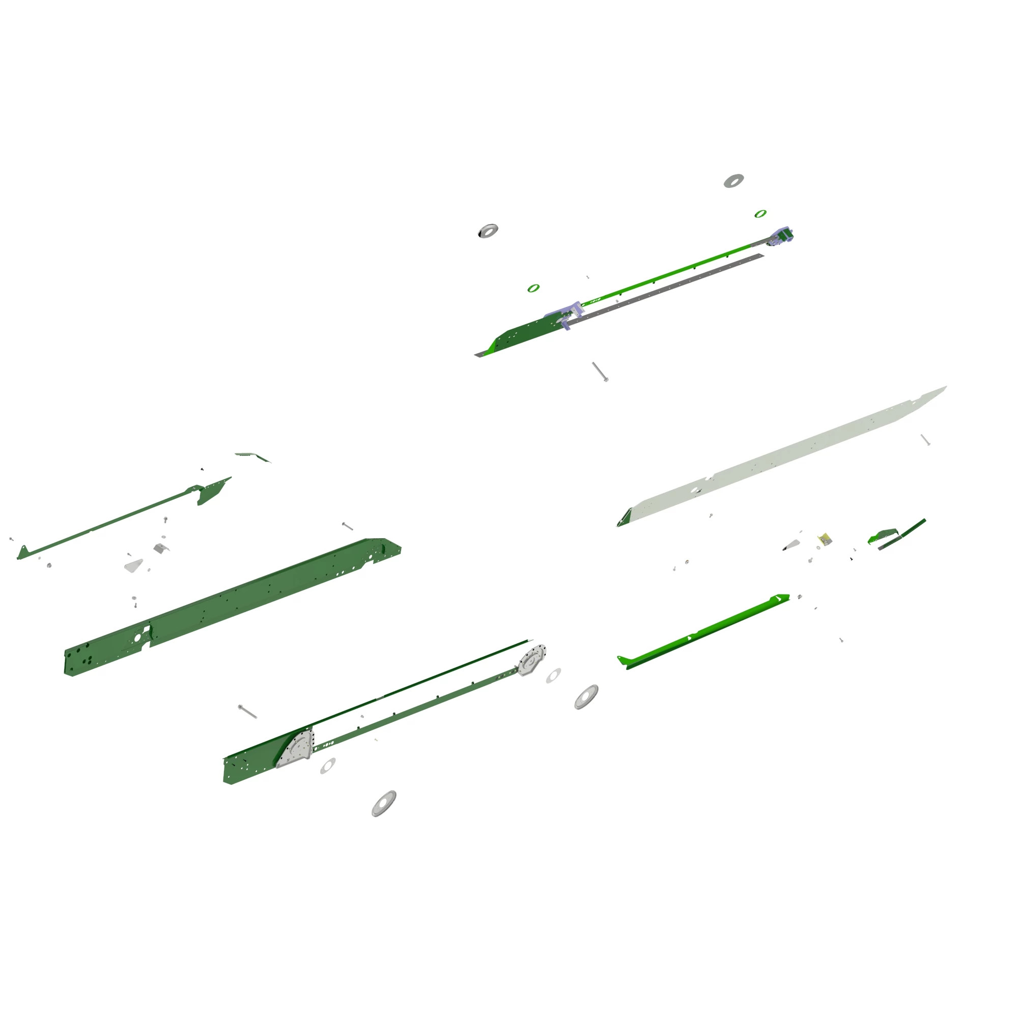 John Deere Chaffer Side Sheet Frame Kit - KXE10822