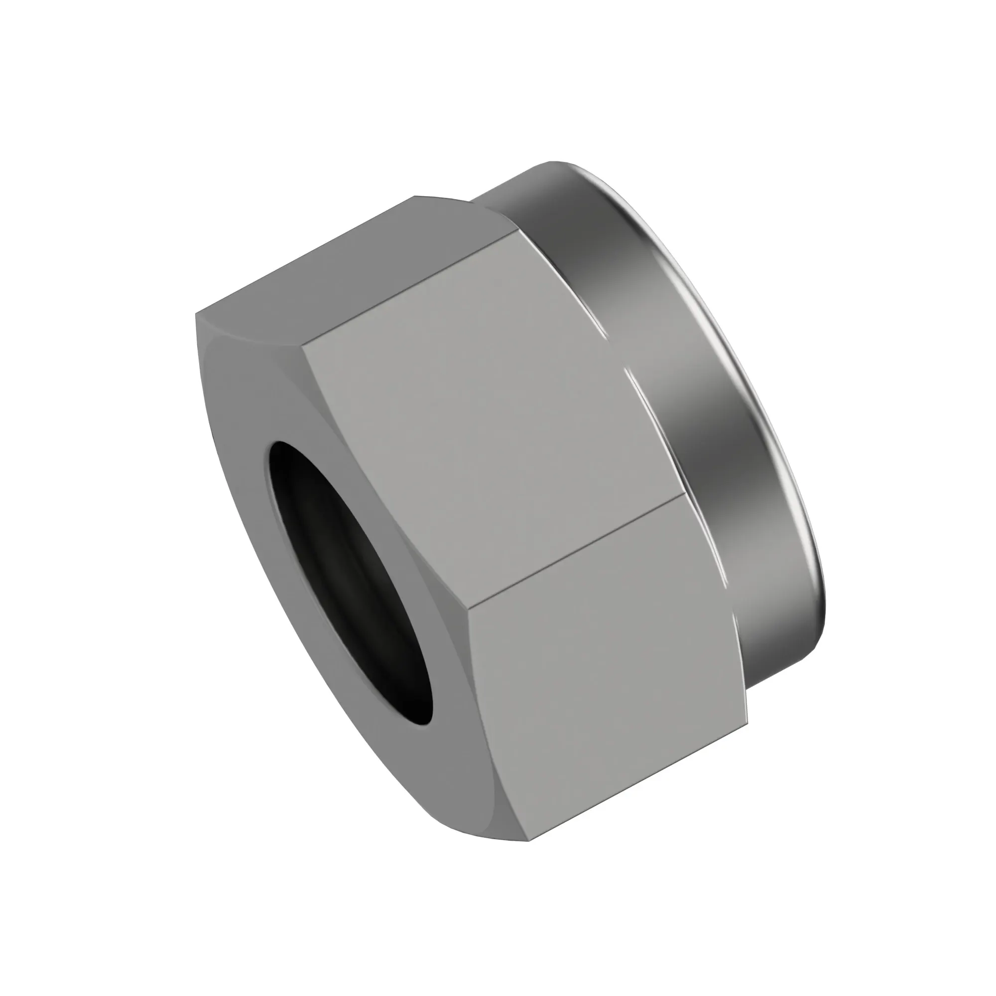 John Deere Hexagonal Prevailing Torque Nut, 1/4" - N306774