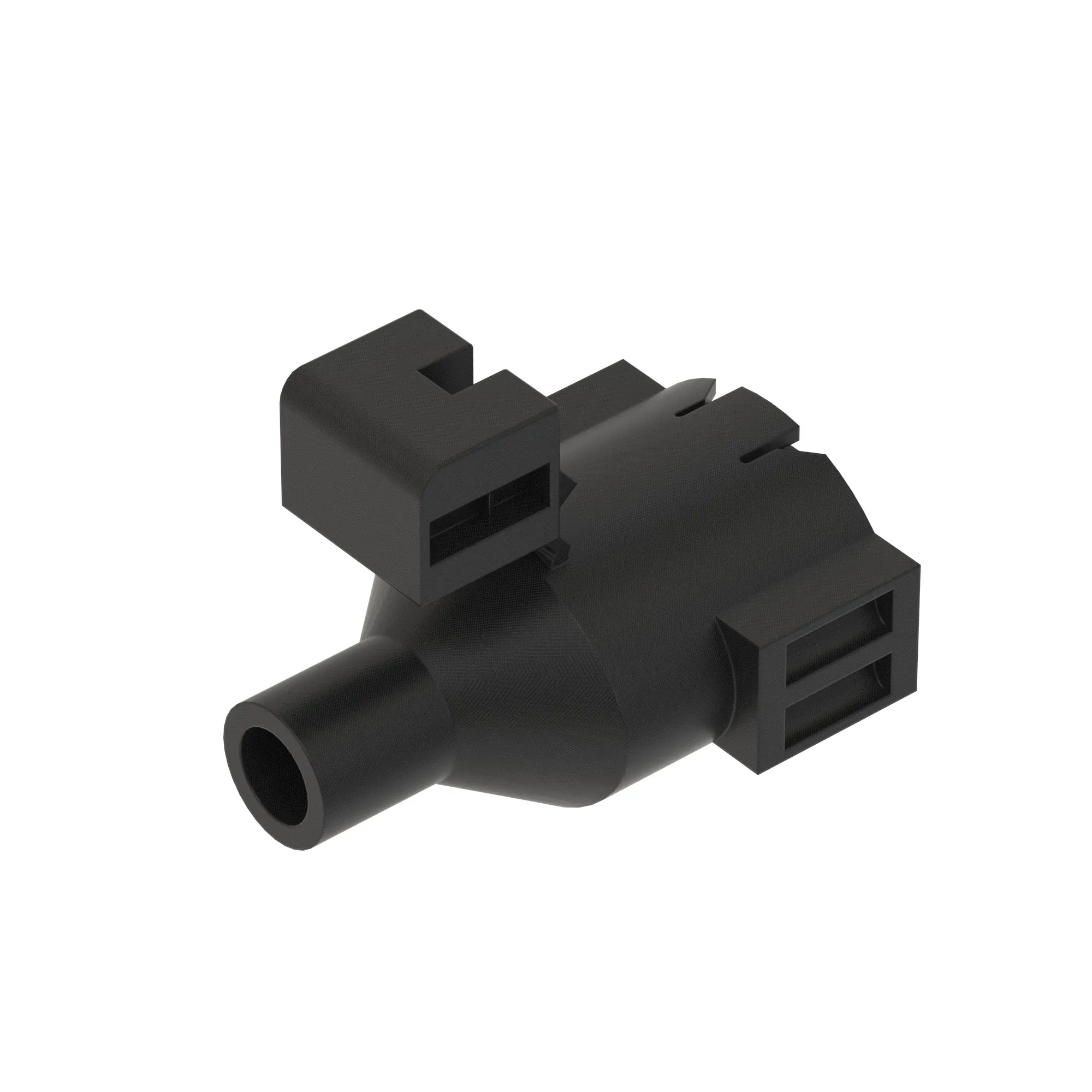 John Deere Black Internal Electrical Connector Housing, Cavity 1 - 57M10729