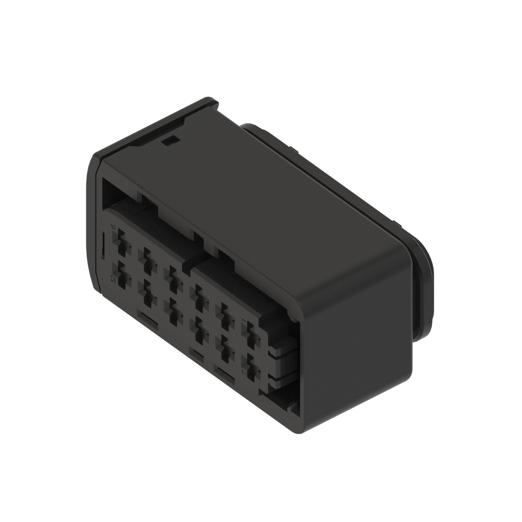 CONN TYCO HDSCS 12W FS BLK PLSTC