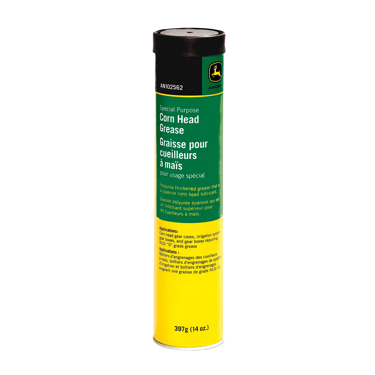 John Deere Special-Purpose Corn Head Grease, 397 gram (14 Oz) Cartridge - AN102562