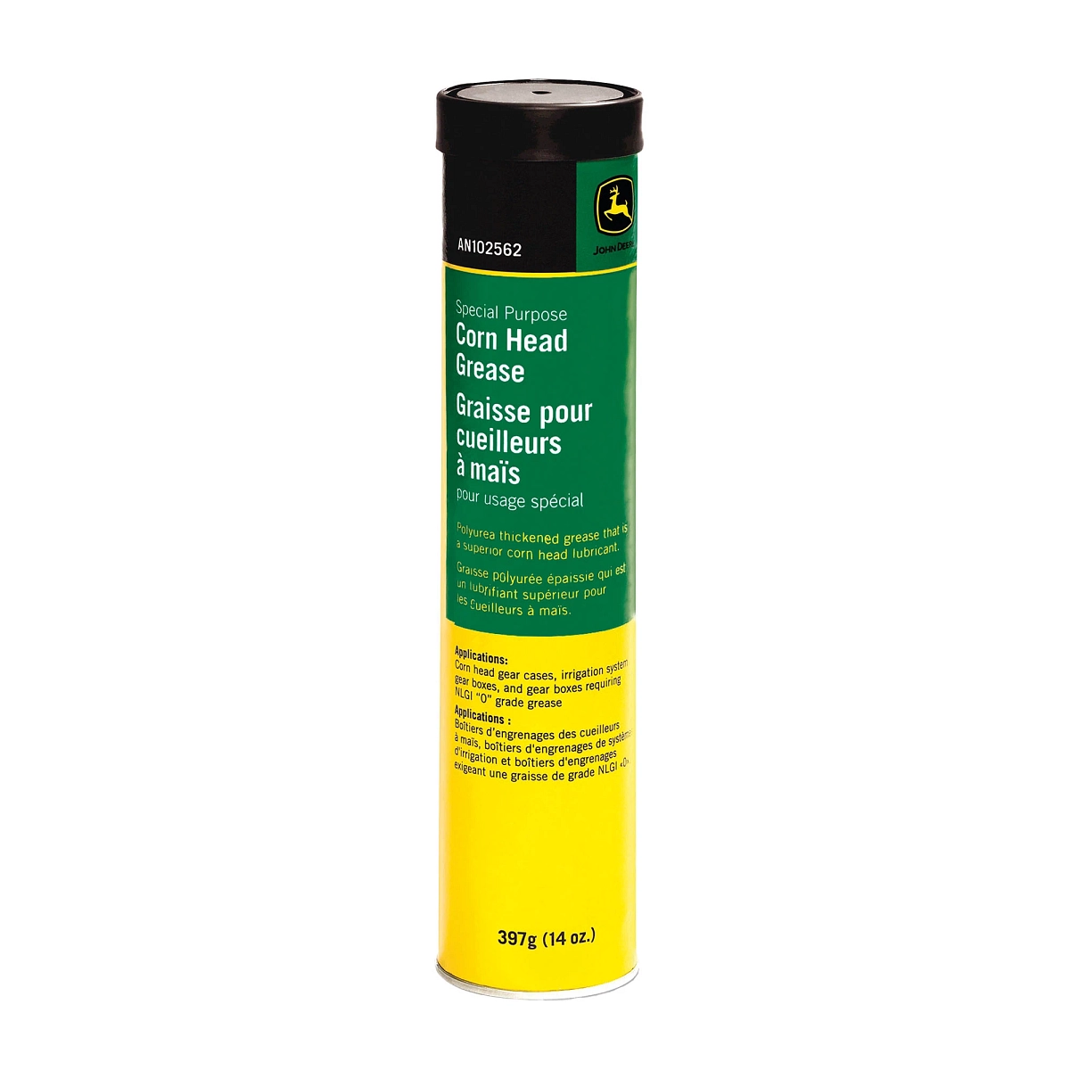 John Deere Special-Purpose Corn Head Grease, 397 gram (14 Oz) Cartridge - AN102562