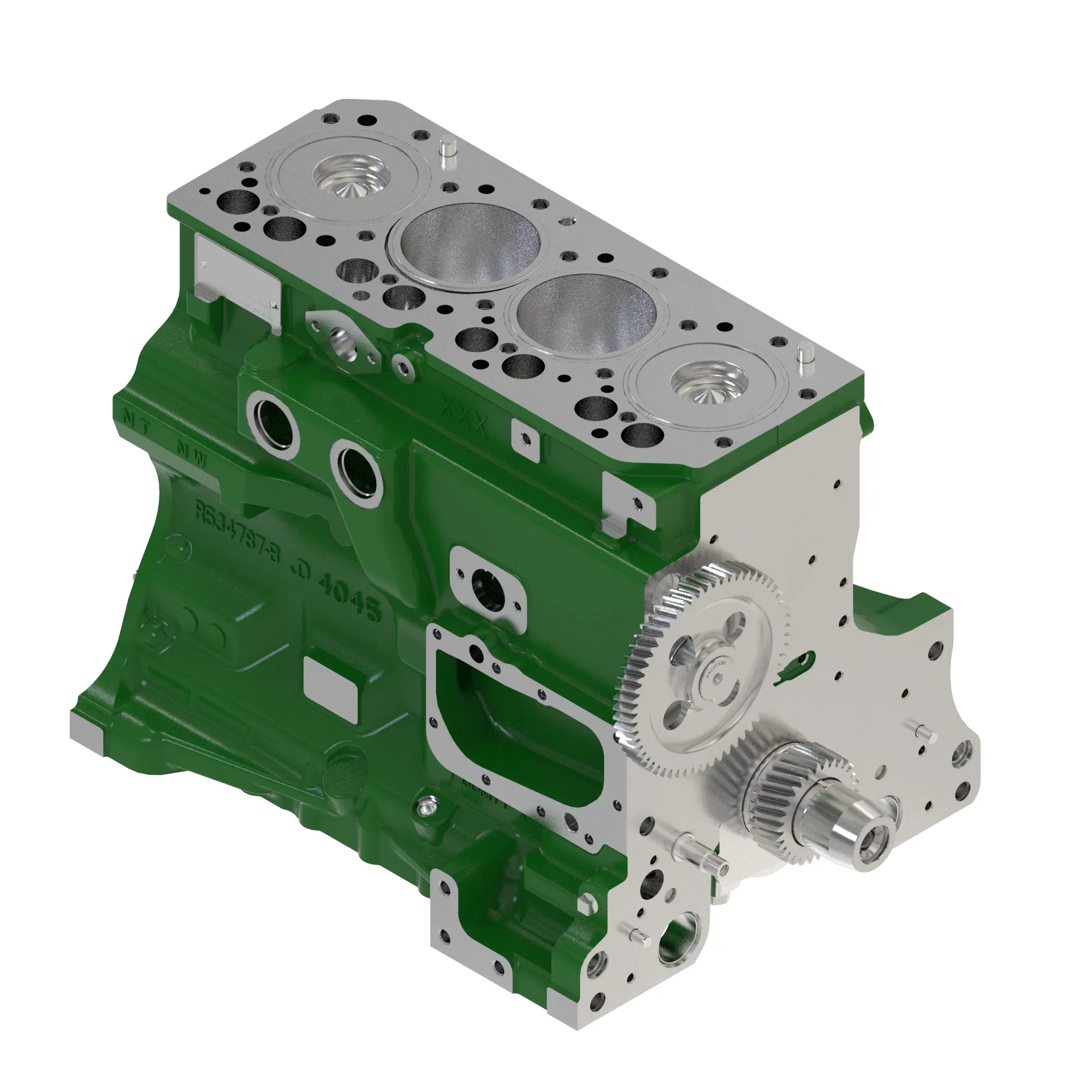 John Deere Short Block Assembly, 12V - DZ10332