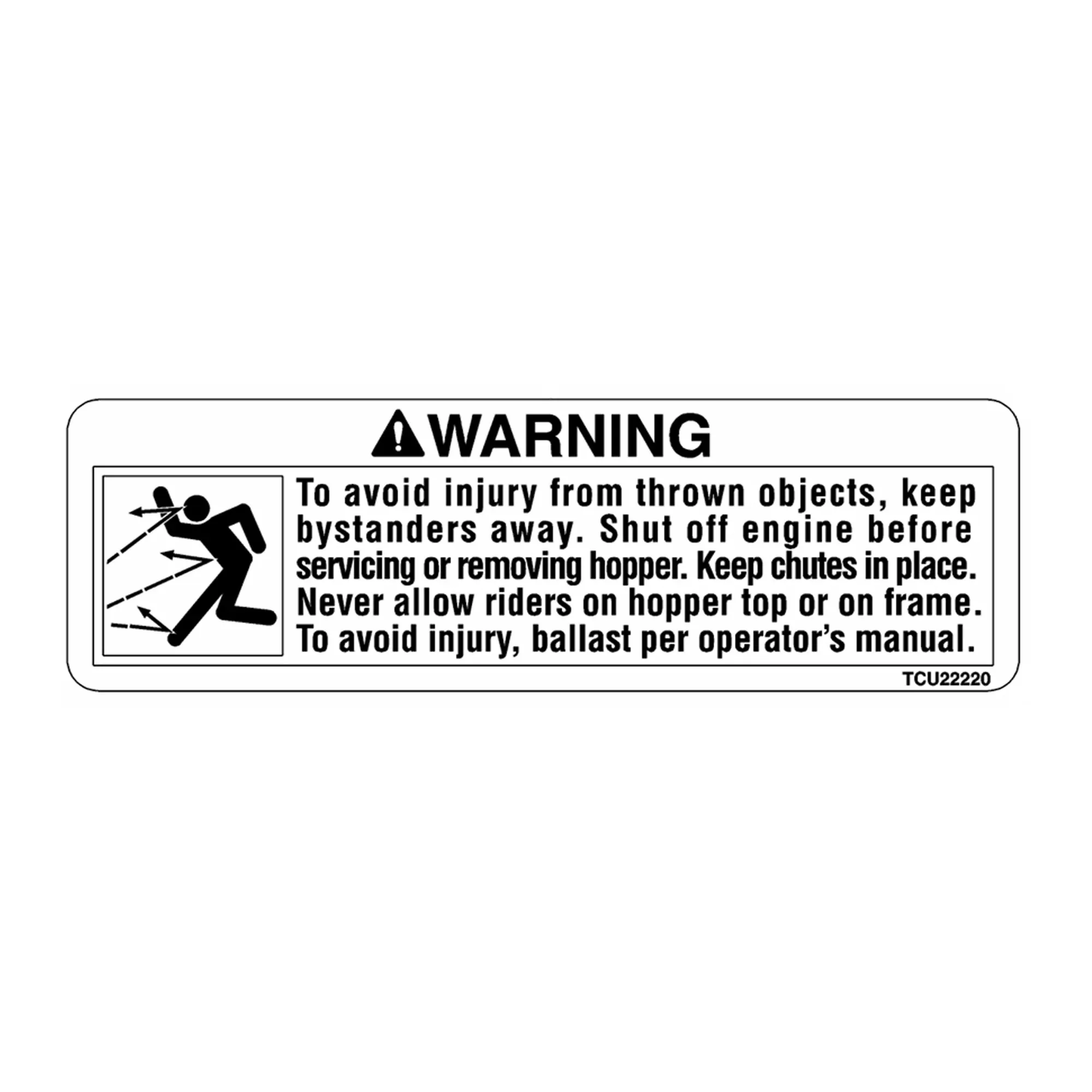 John Deere Safety Sign - TCU22220