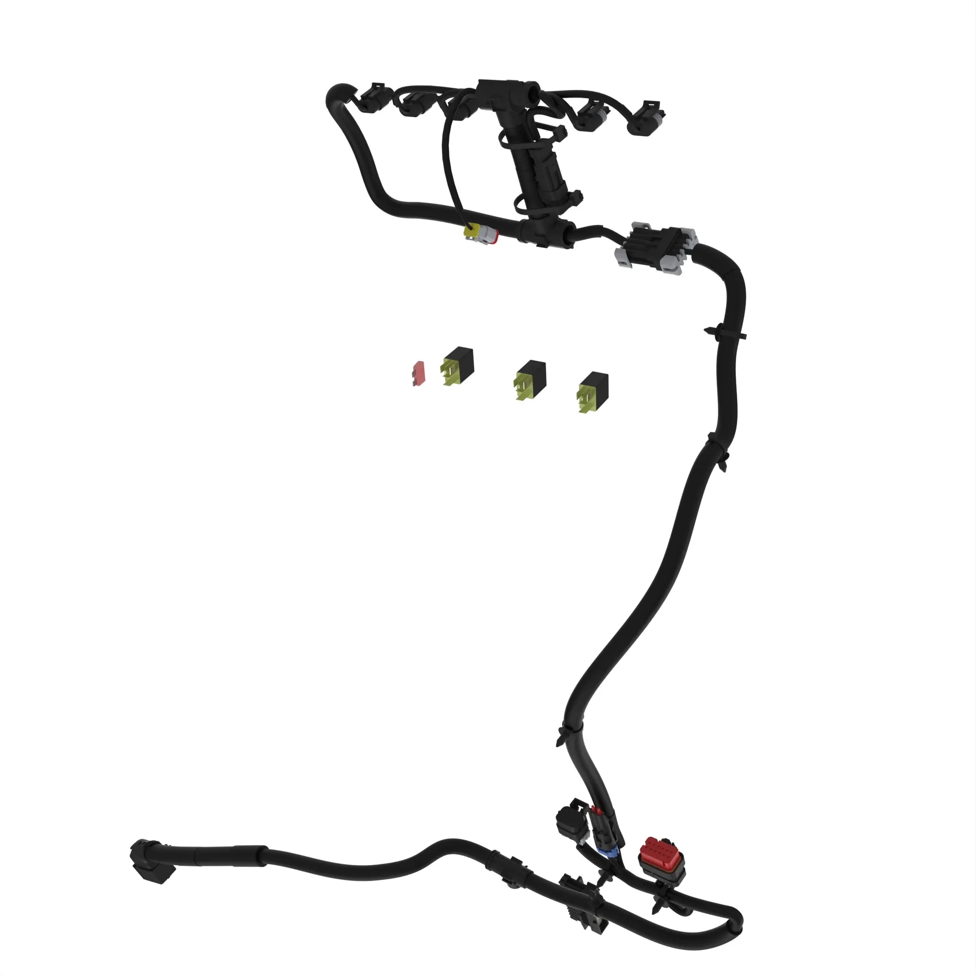 John Deere Wiring Harness Attachment for Front Loader E-SCV 3-Functions or Midstack E-ICV 3-Functions - BL16711