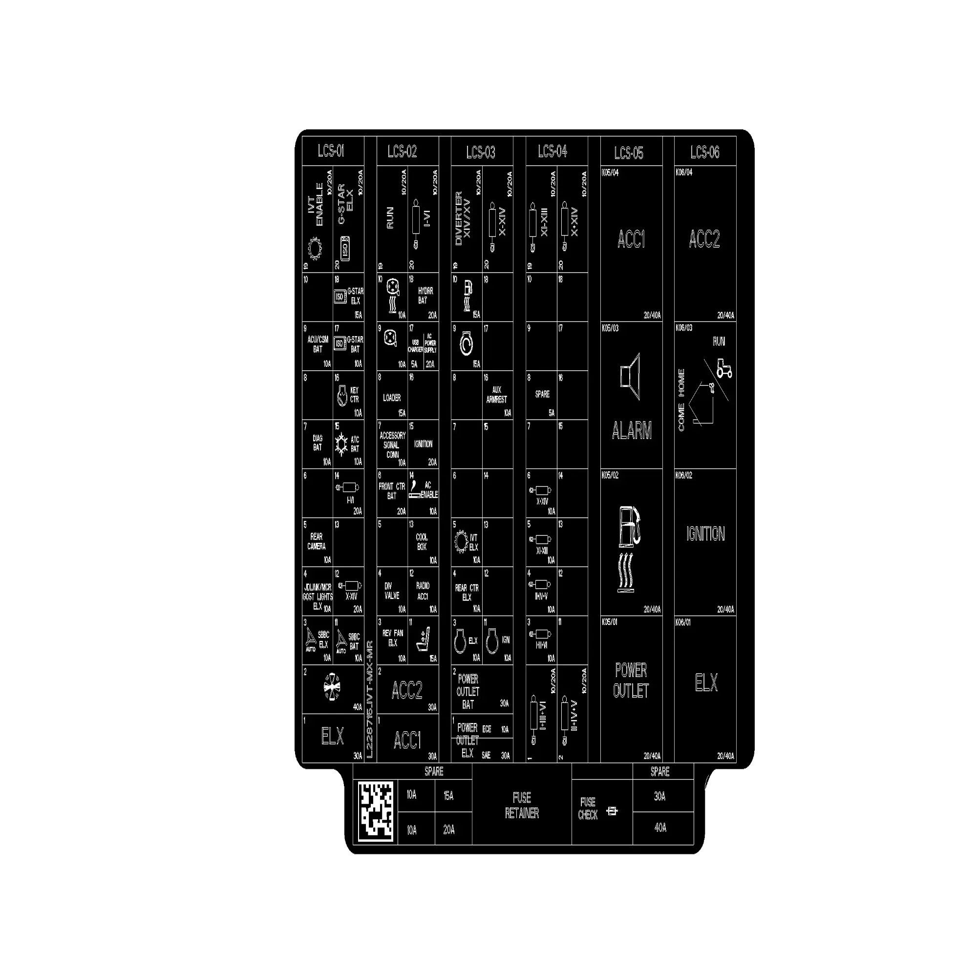 Label, Load Center / Ivt_mx-Mr / 6R