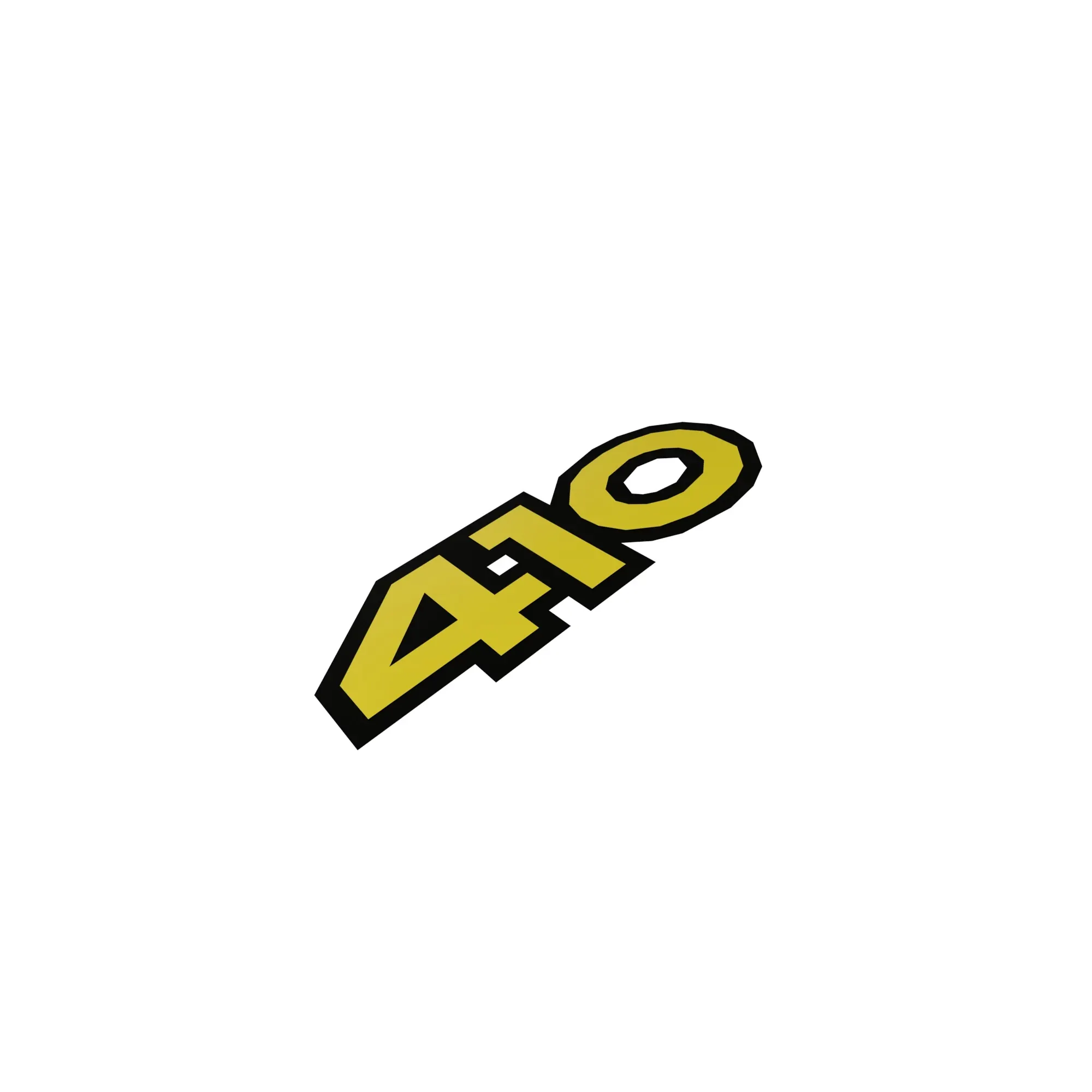 John Deere 410 Model Label, Left Side - R570478