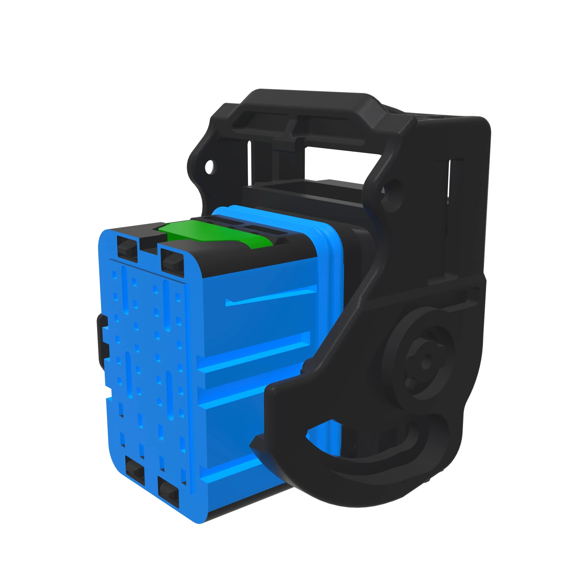 John Deere Blue External Electrical Connector Housing, 32 Cavities - 57M10610