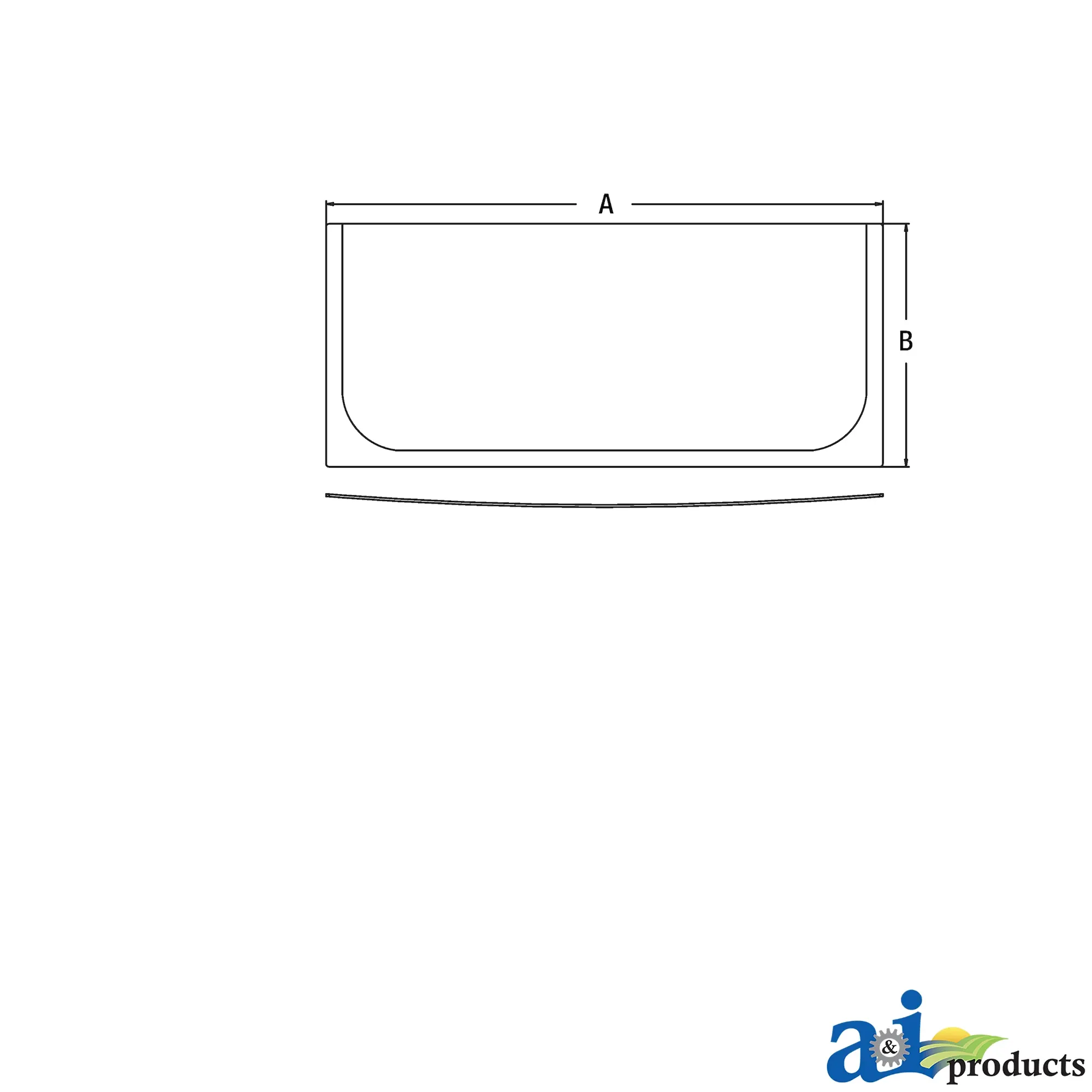 A&I Products Front Lower Windowpane - A-T396635