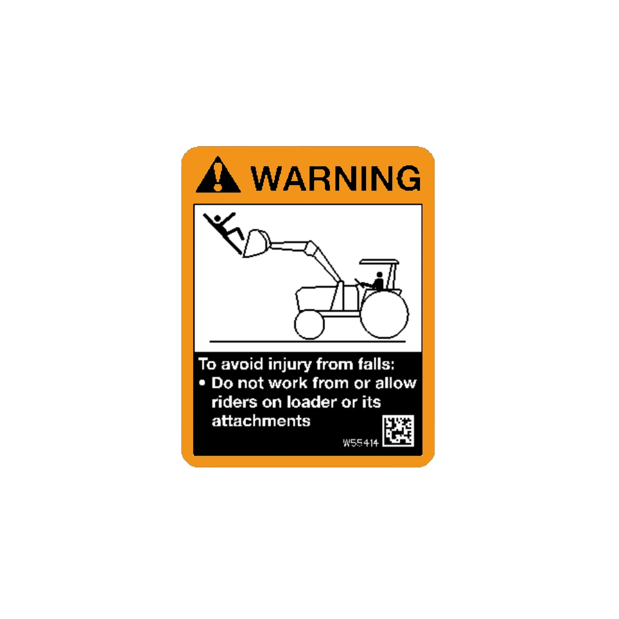 John Deere Danger Label, English - W55414