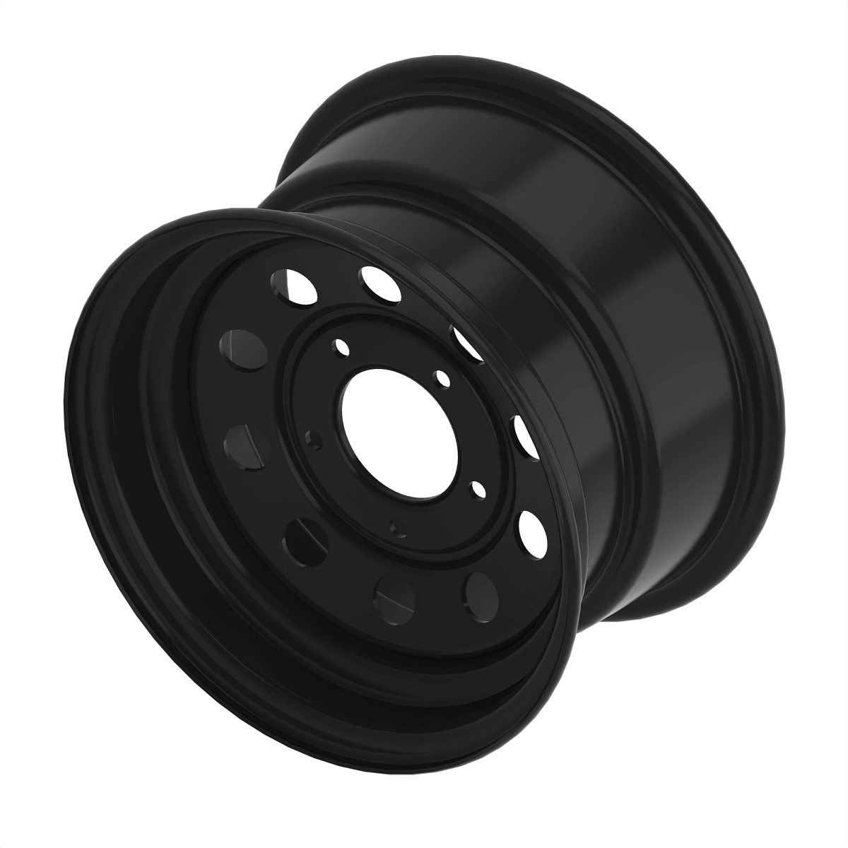 Wheel, 12X7 O-Window (Black)