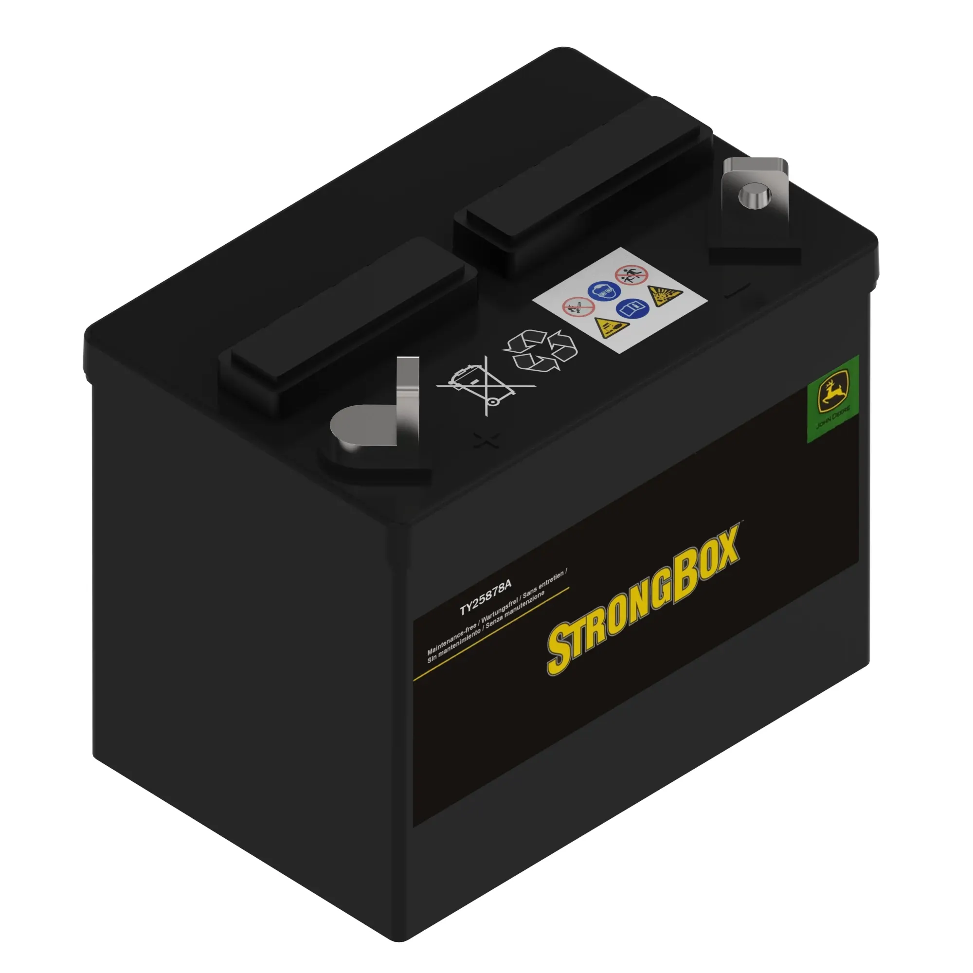 John Deere StrongBox™ Standard-Duty, 12 Volts, Wet Battery - TY25878A
