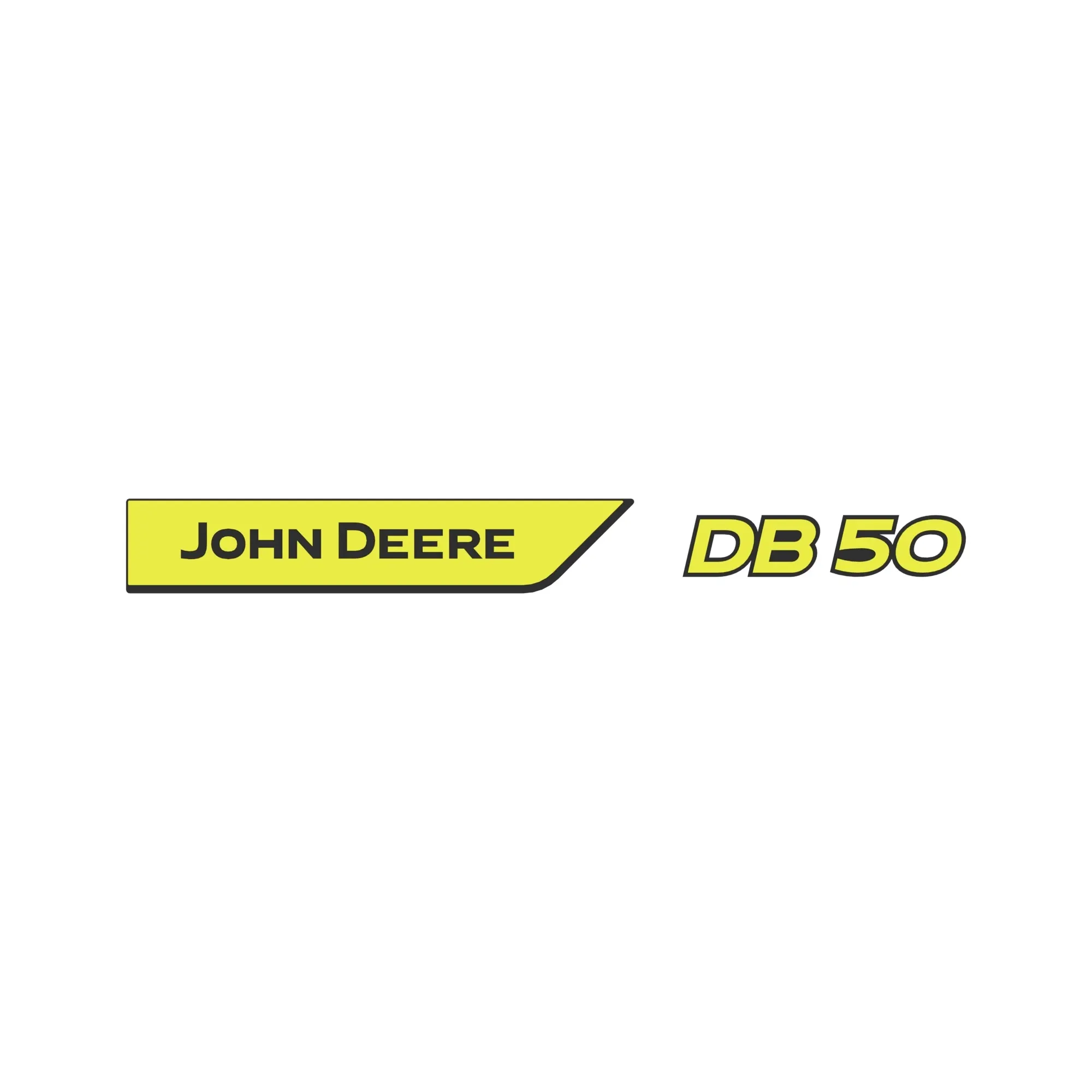 John Deere Model Designation DB50 Label, Left Side - KK80867