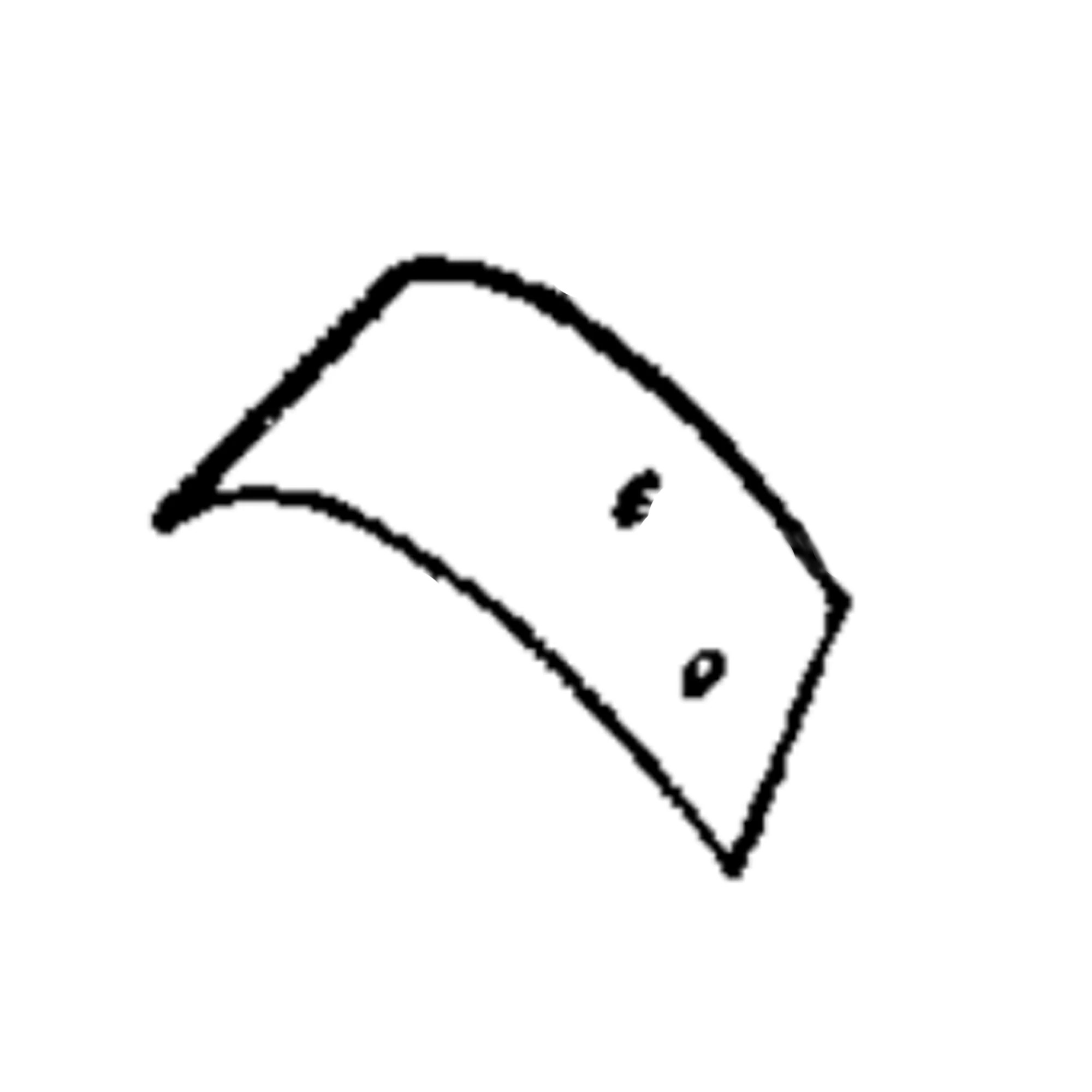 John Deere Right Side Long Bottom Trash Board - N250313