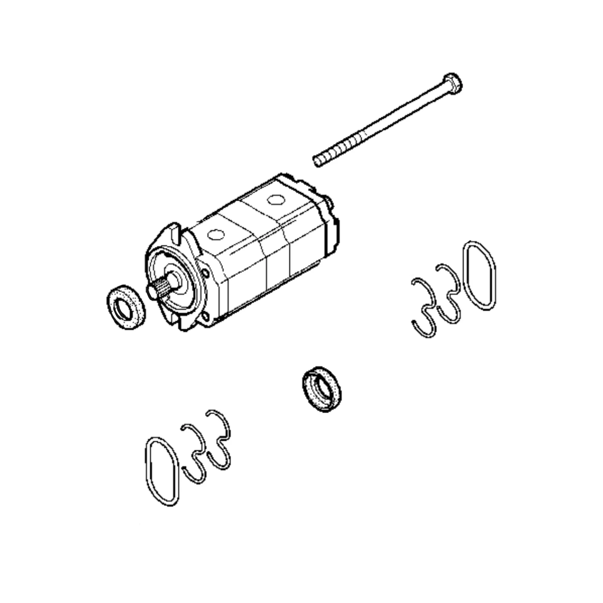 John Deere Hydraulic Gear Pump - AZ102695
