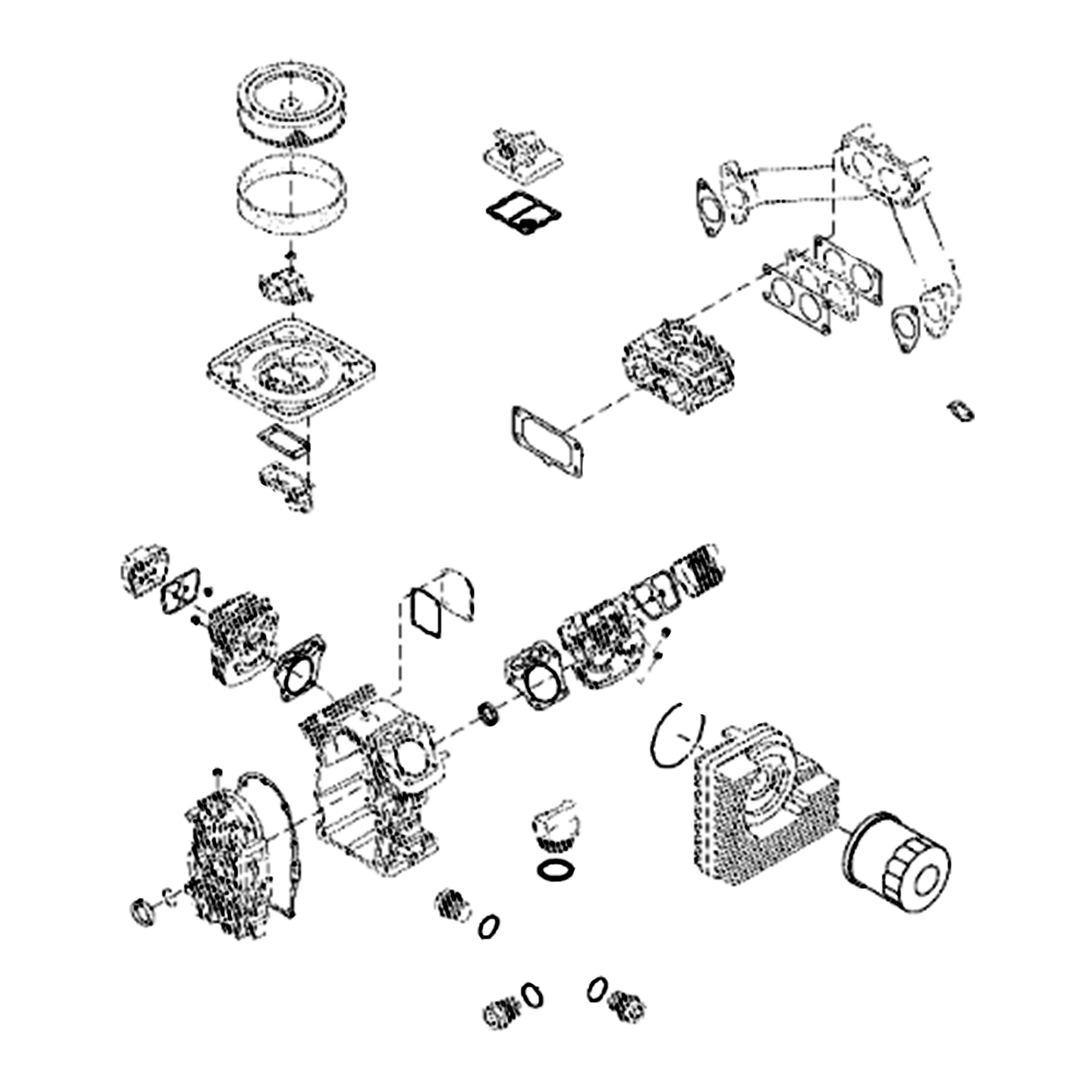 John Deere Engine Gasket Kit - MIA10496