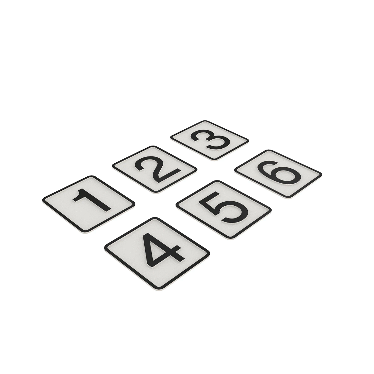 LABEL, DECAL ASSY NUMBER 1, 2, 3, 4
