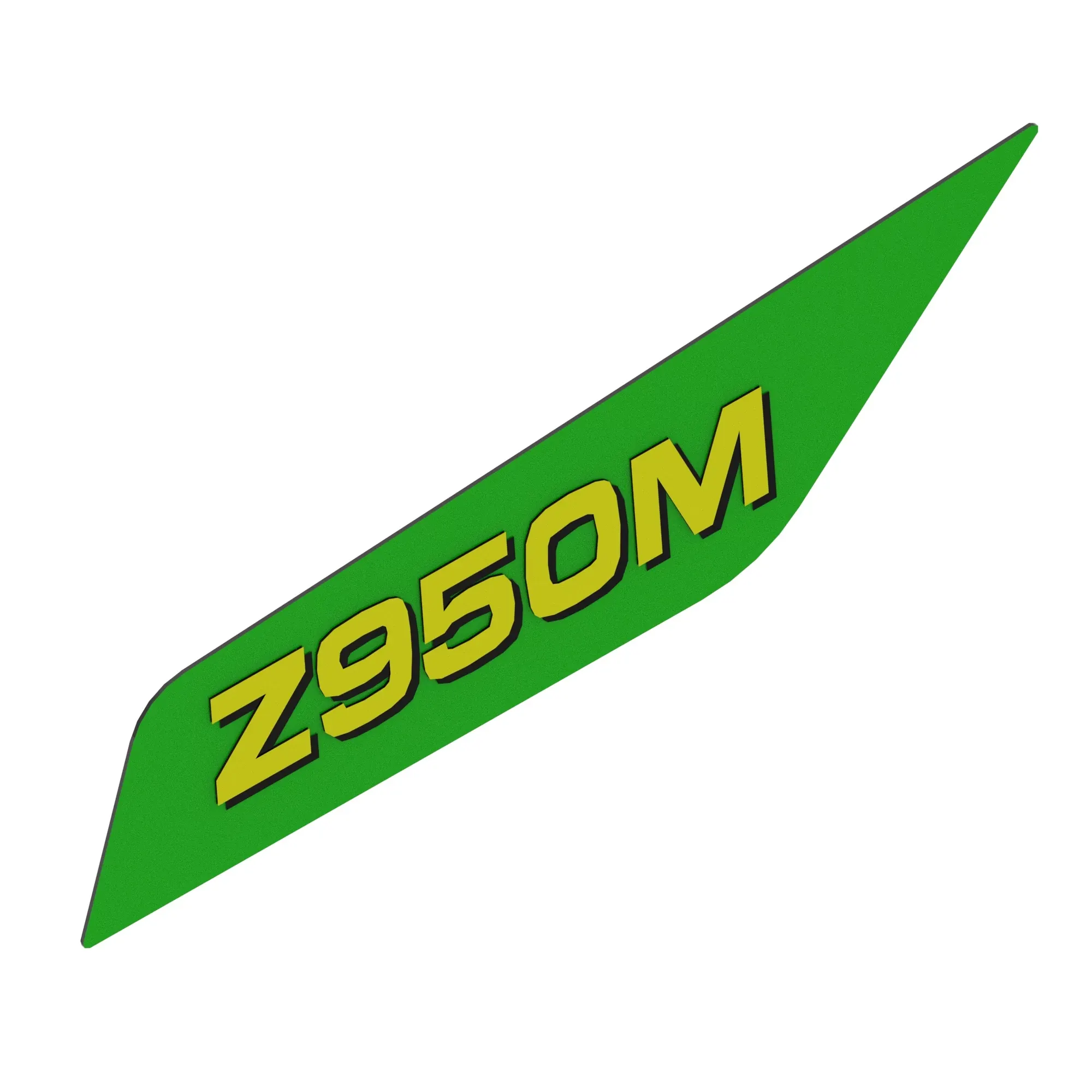 John Deere Z950M Model Number Label, Left Side - TCU37460