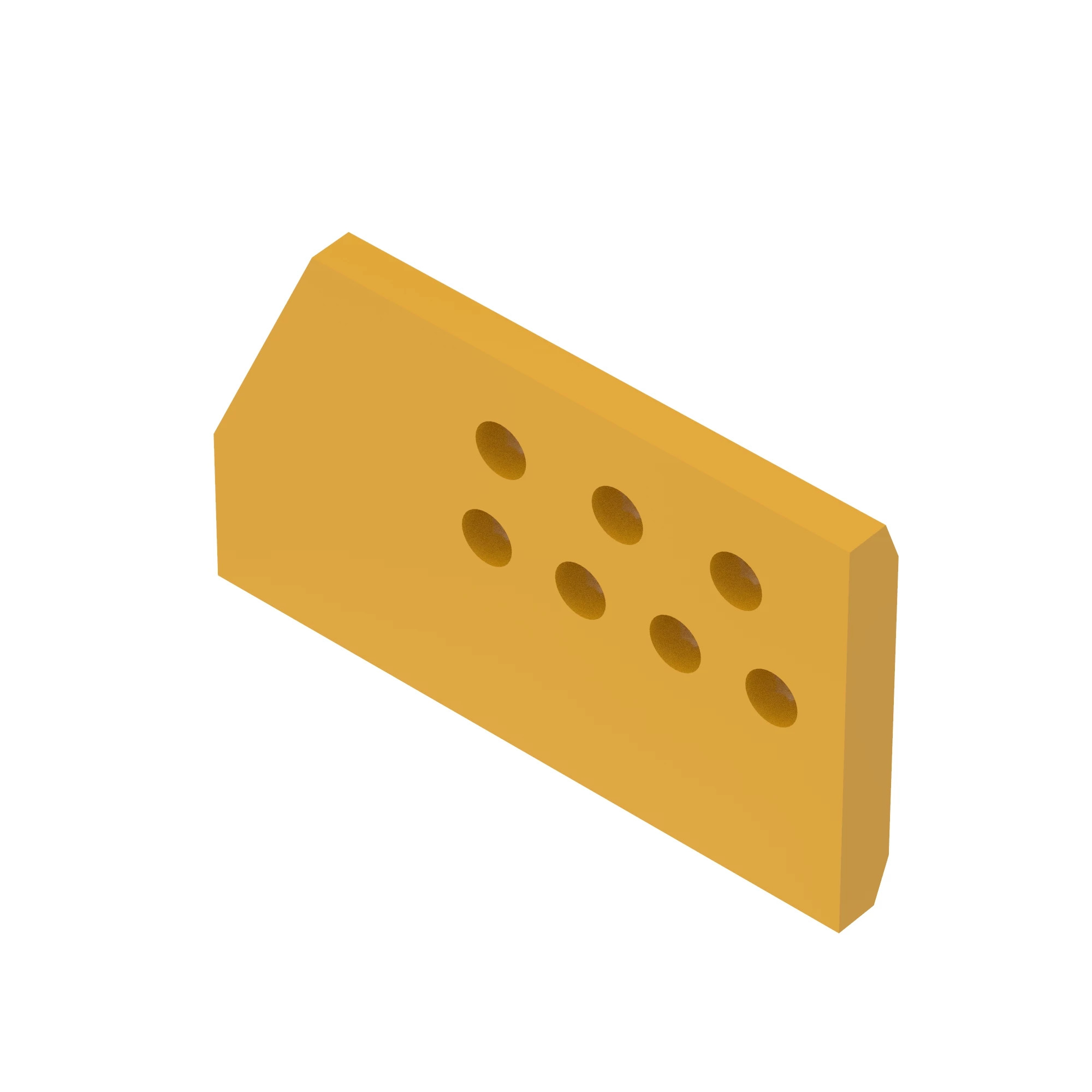 John Deere Heavy Duty Blade End Bit, Right Side - T1003139