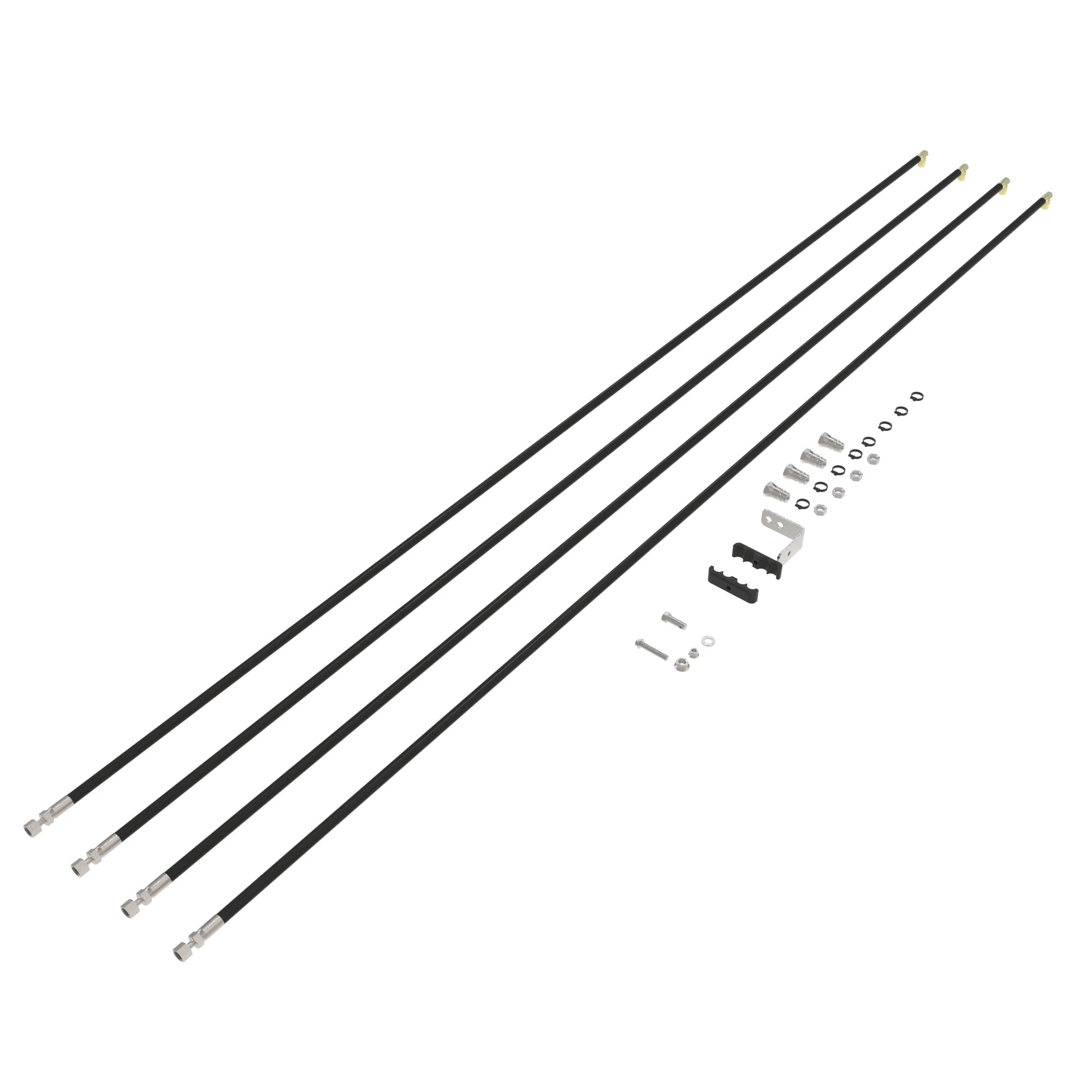 HOSES AND PARTS (TO MID-MOUNTS)