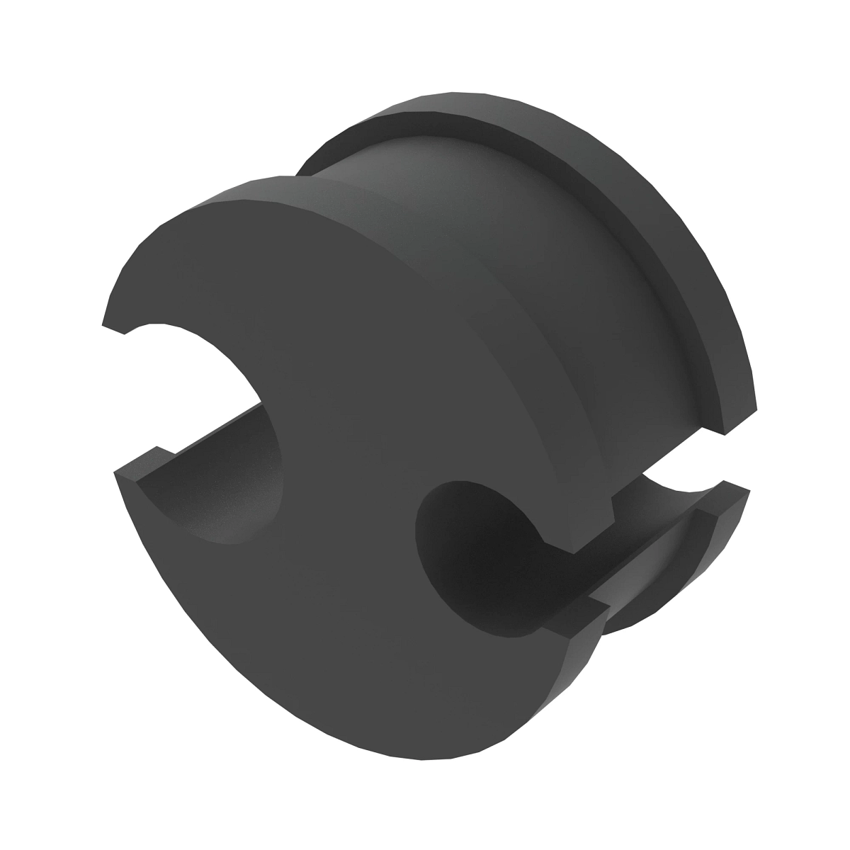 Block Clamp, Rubber Puck, 2 Slot -8