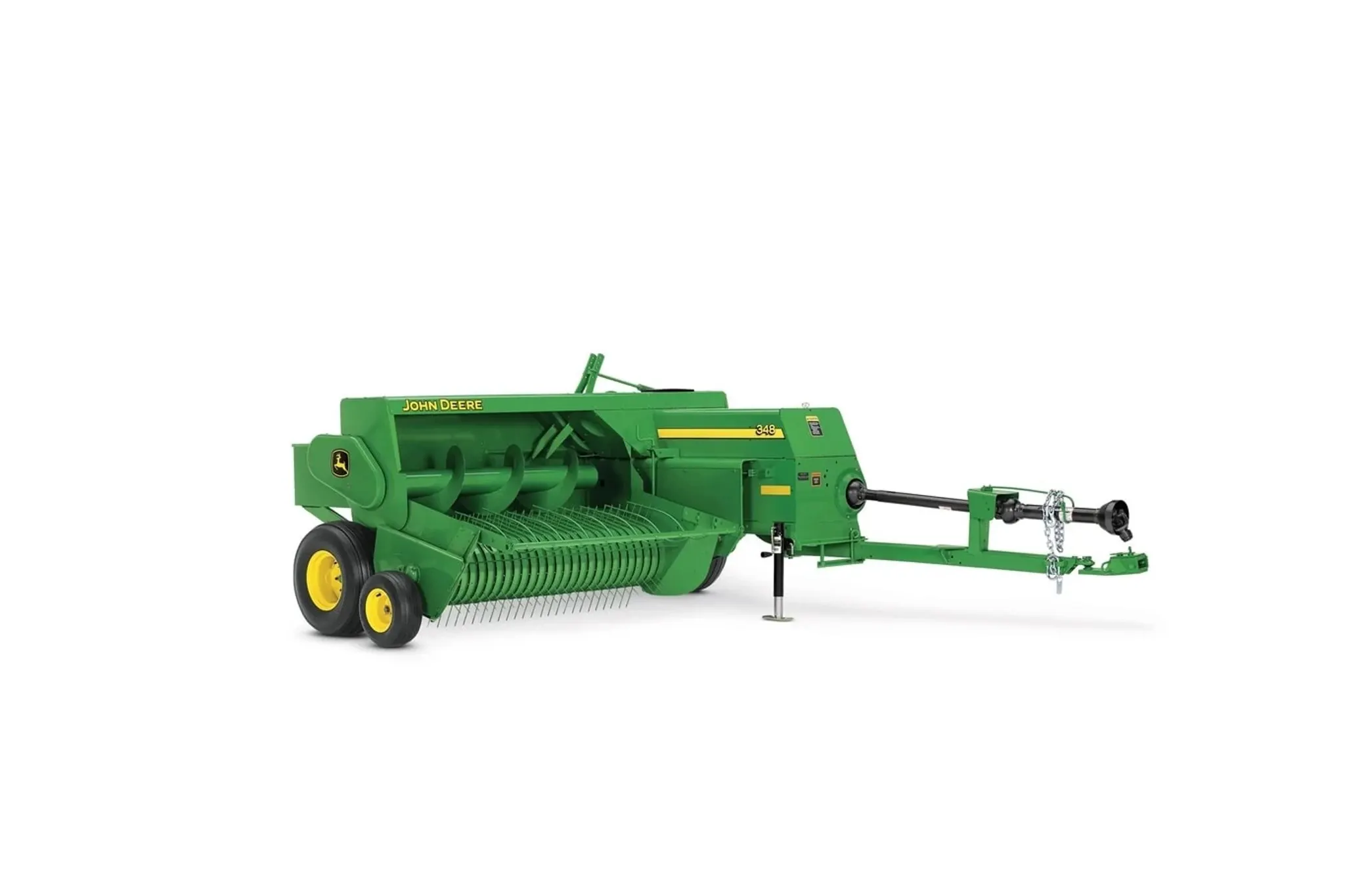Studio image of a 348 small square baler attachment
