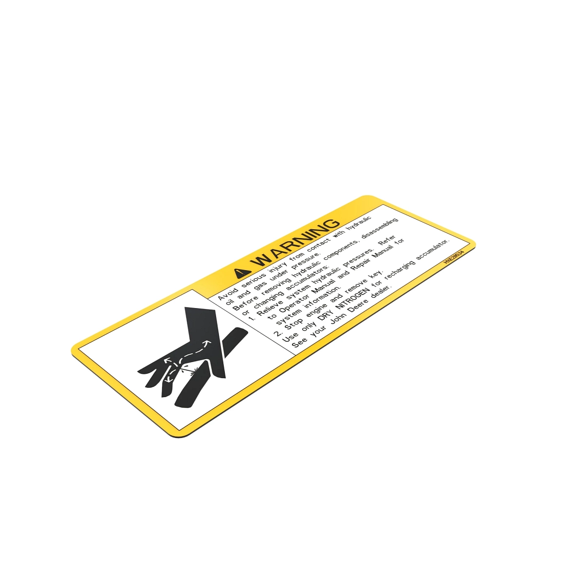Label, Hydraulic, English