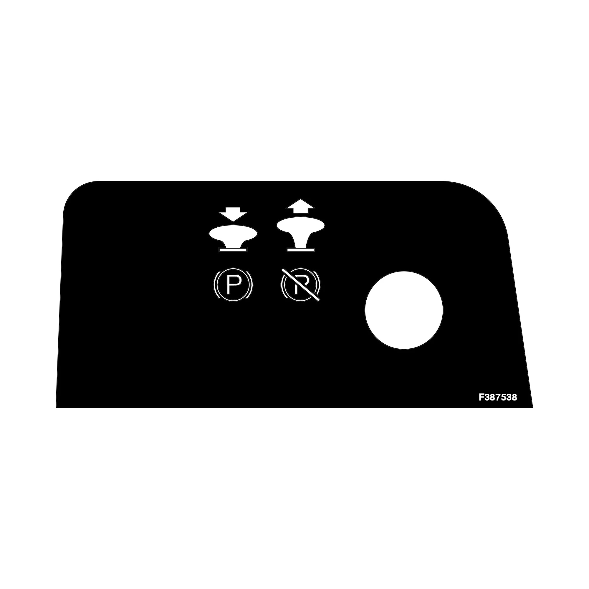 John Deere Parking Brake Label - F387538