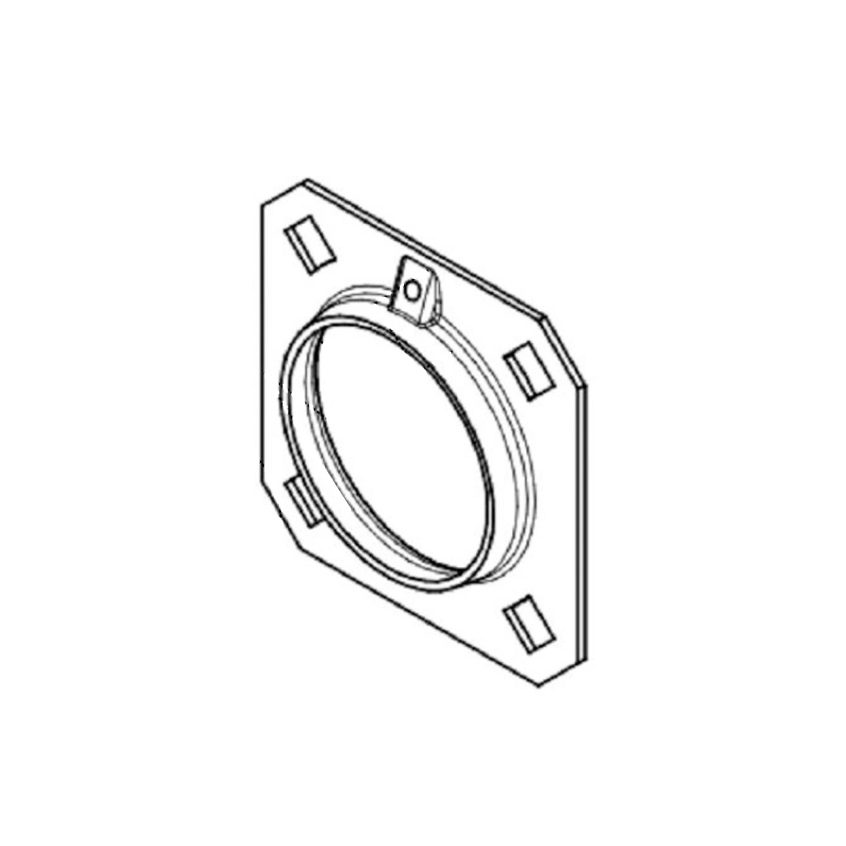 Flange - 4 Bolt Sq. 80MM