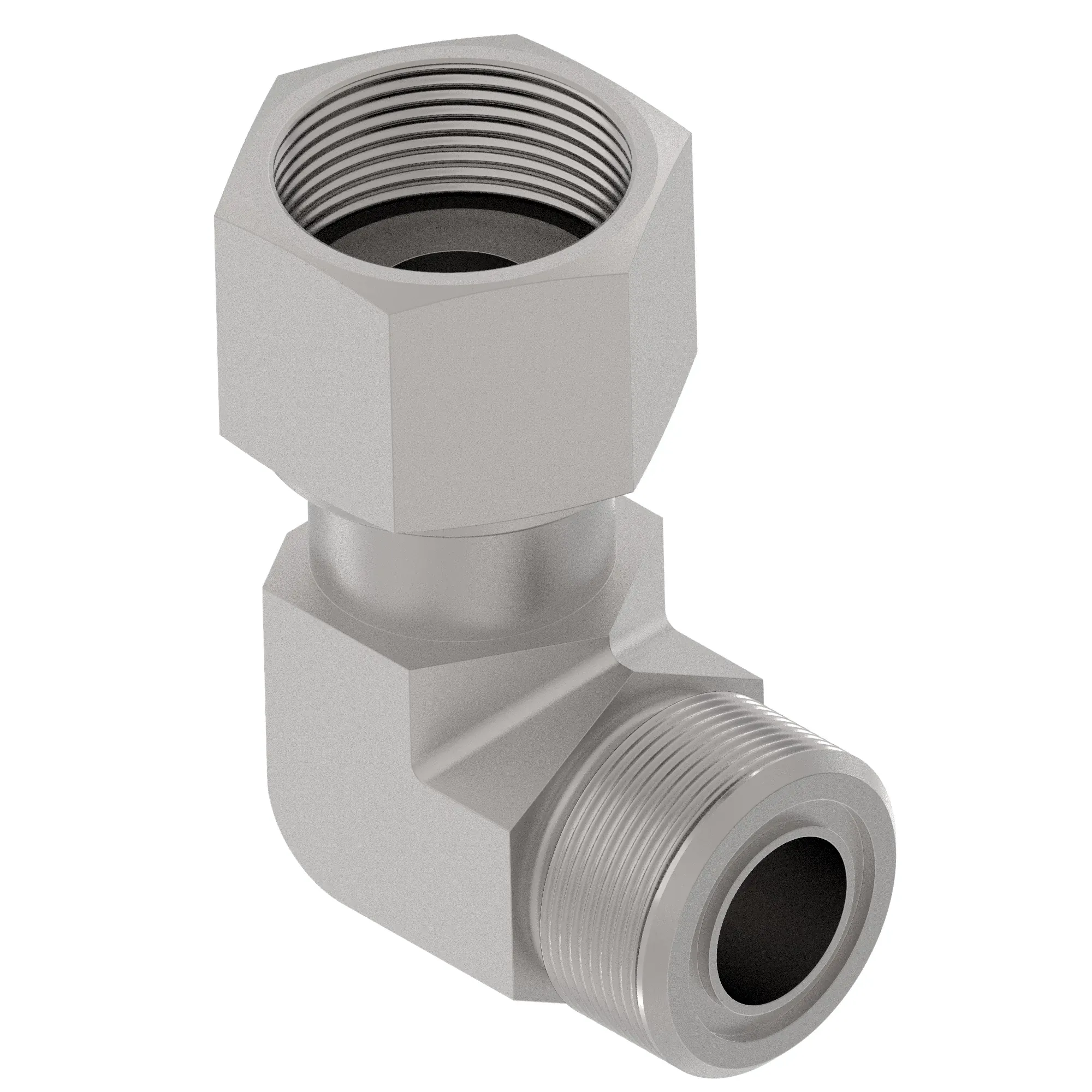 John Deere 90 Degree Swivel Elbow Adapter Fitting - TR118453