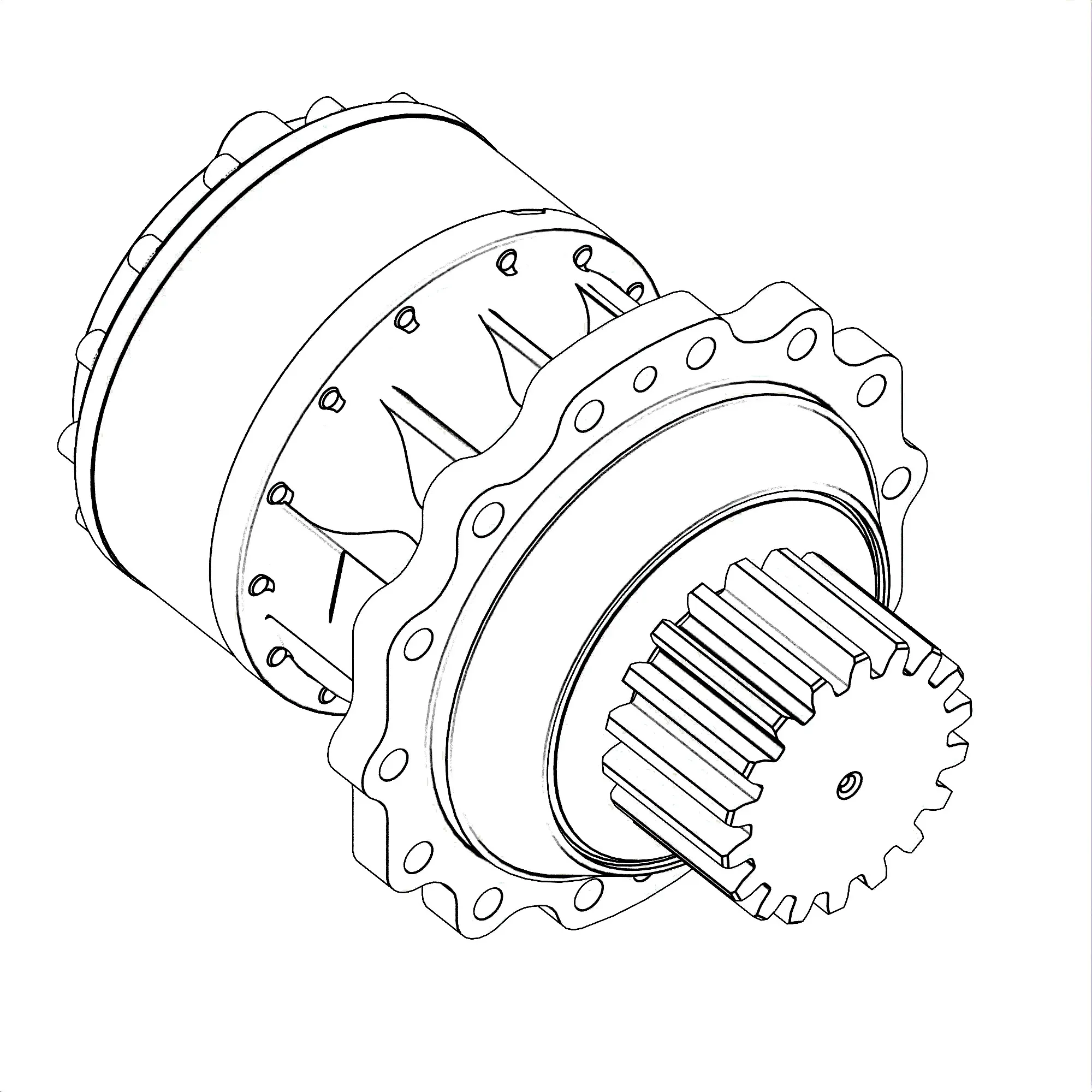 GEARBOX, 20.04/1 RATIO KAWASAKI GEA