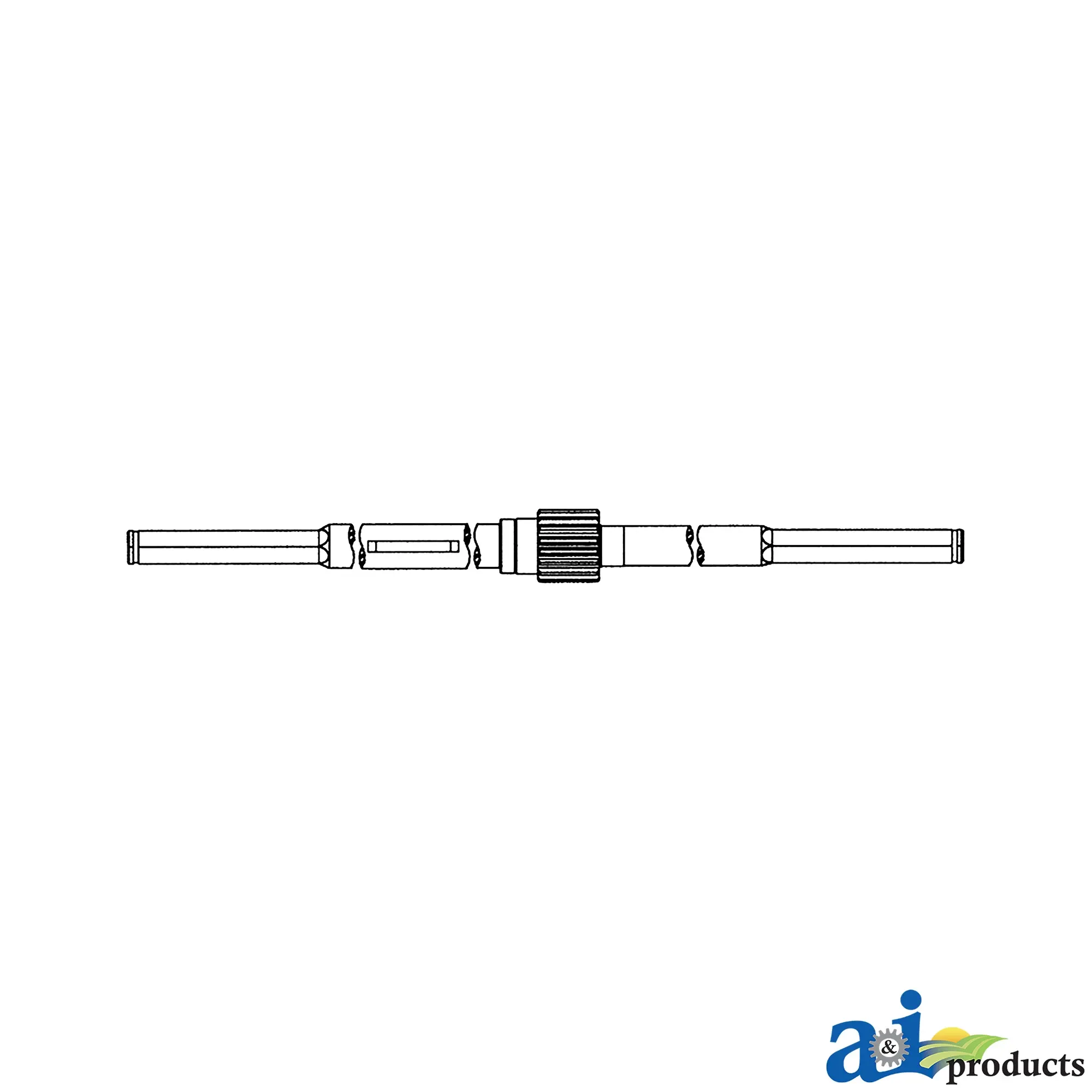 A&I Products Lower Feeder House Shaft - A-AH97641