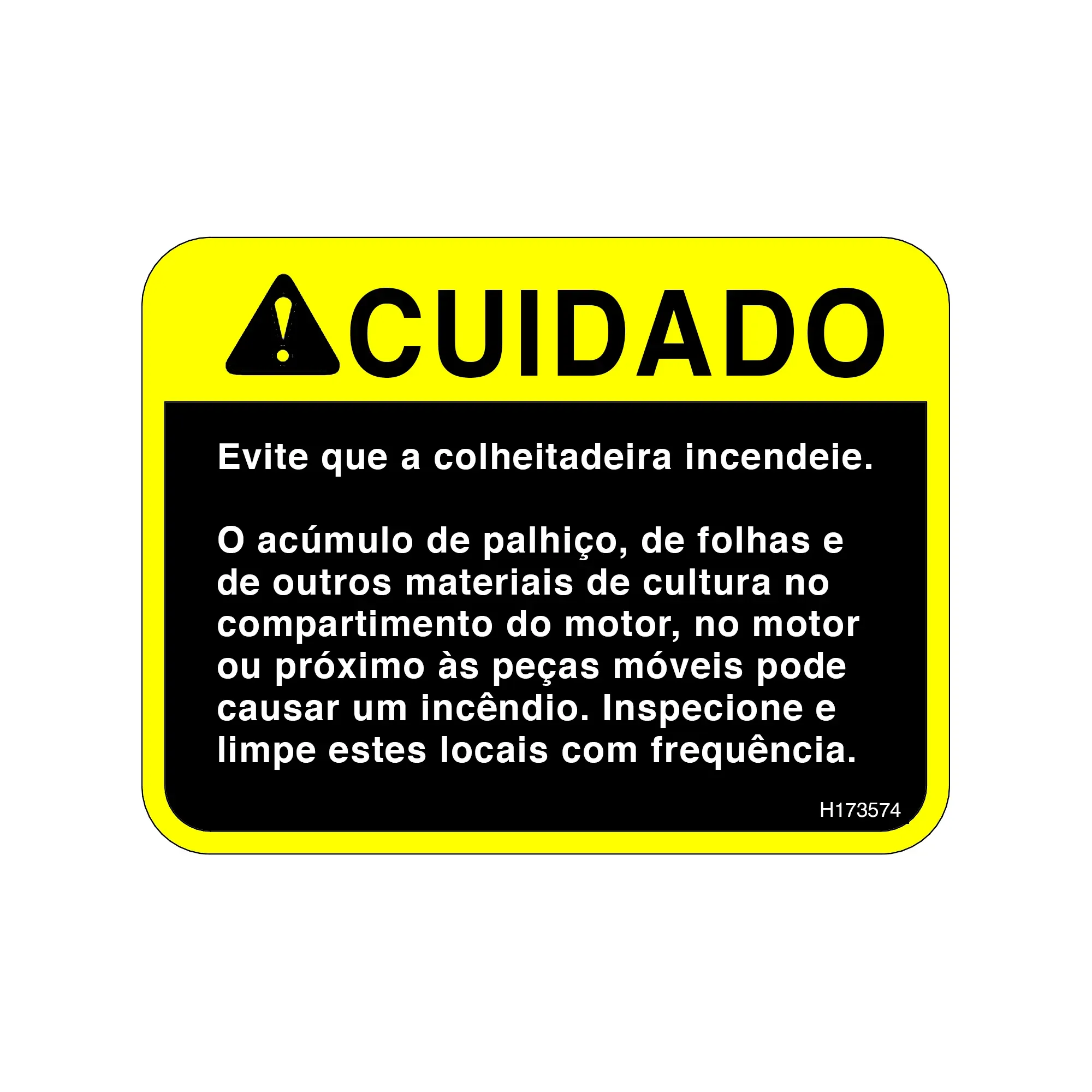 John Deere Safety Caution Label - H173574
