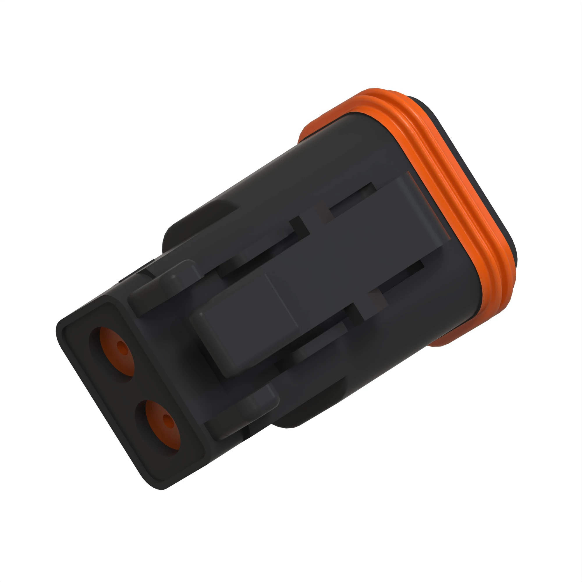 John Deere Black Internal Electrical Connector Assembly, 2 Cavities - 57M8021